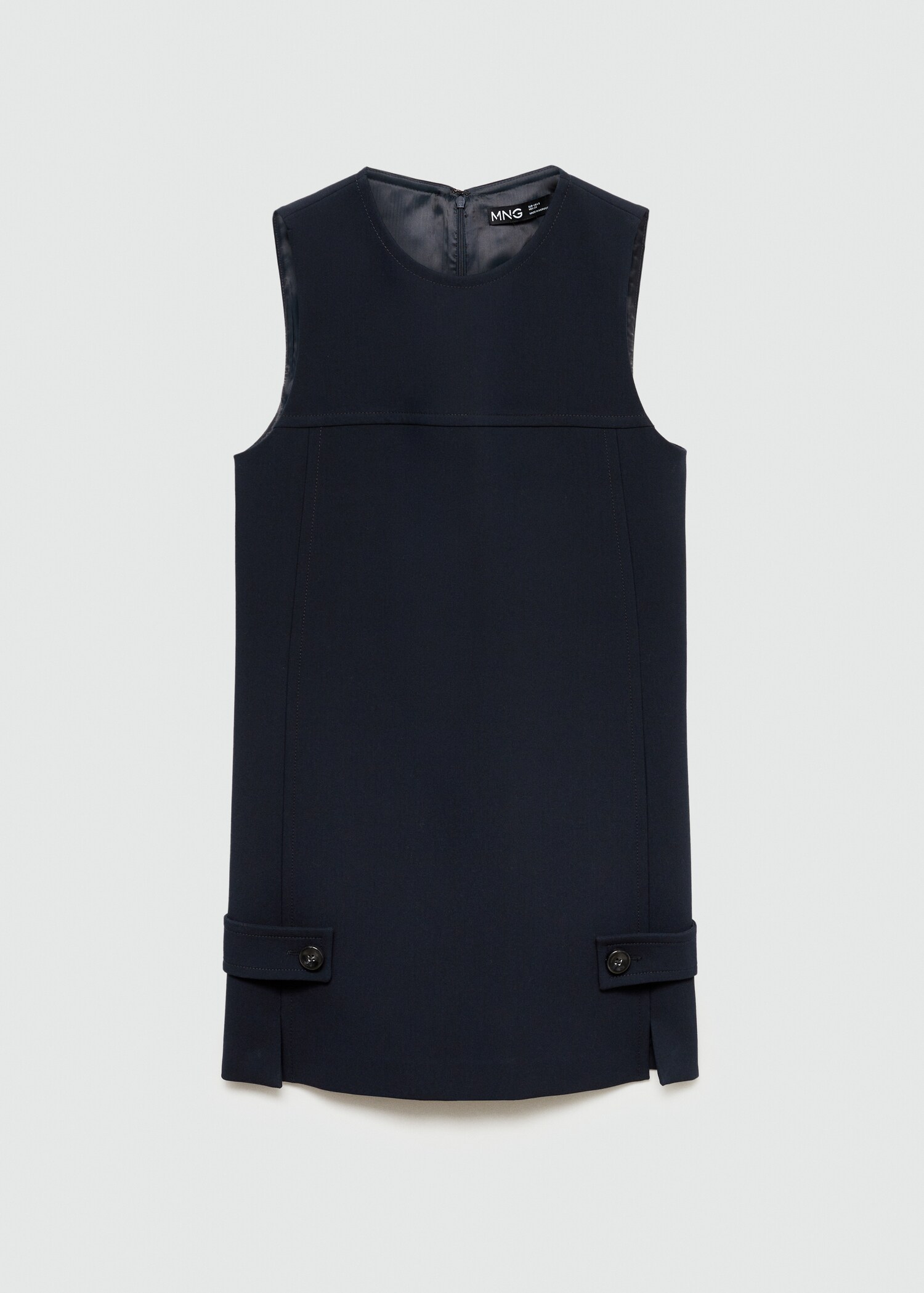 Short dress with decorative buttons - Article without model