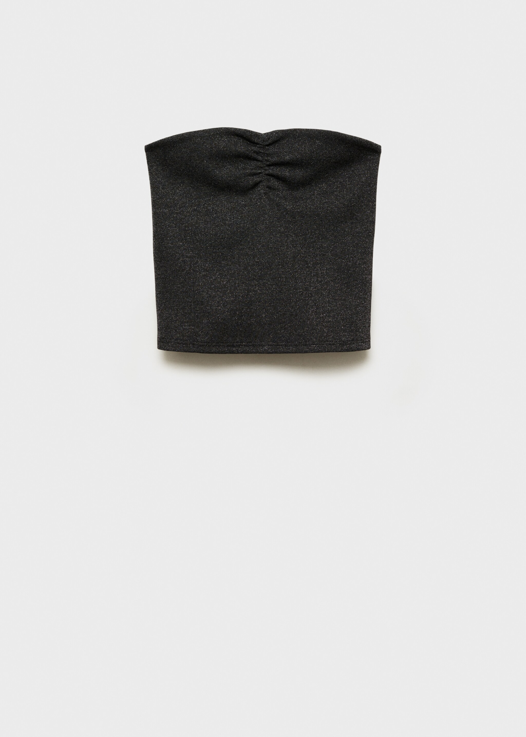 Crop top Lurex - Article sans modèle, Noir. Ref: 77016765-00.