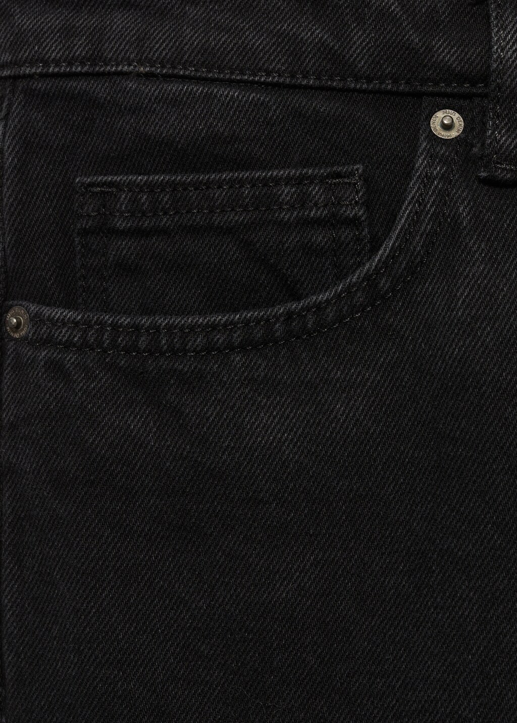MANGO MAN Black tapered fit jeans Black denim 34 Man