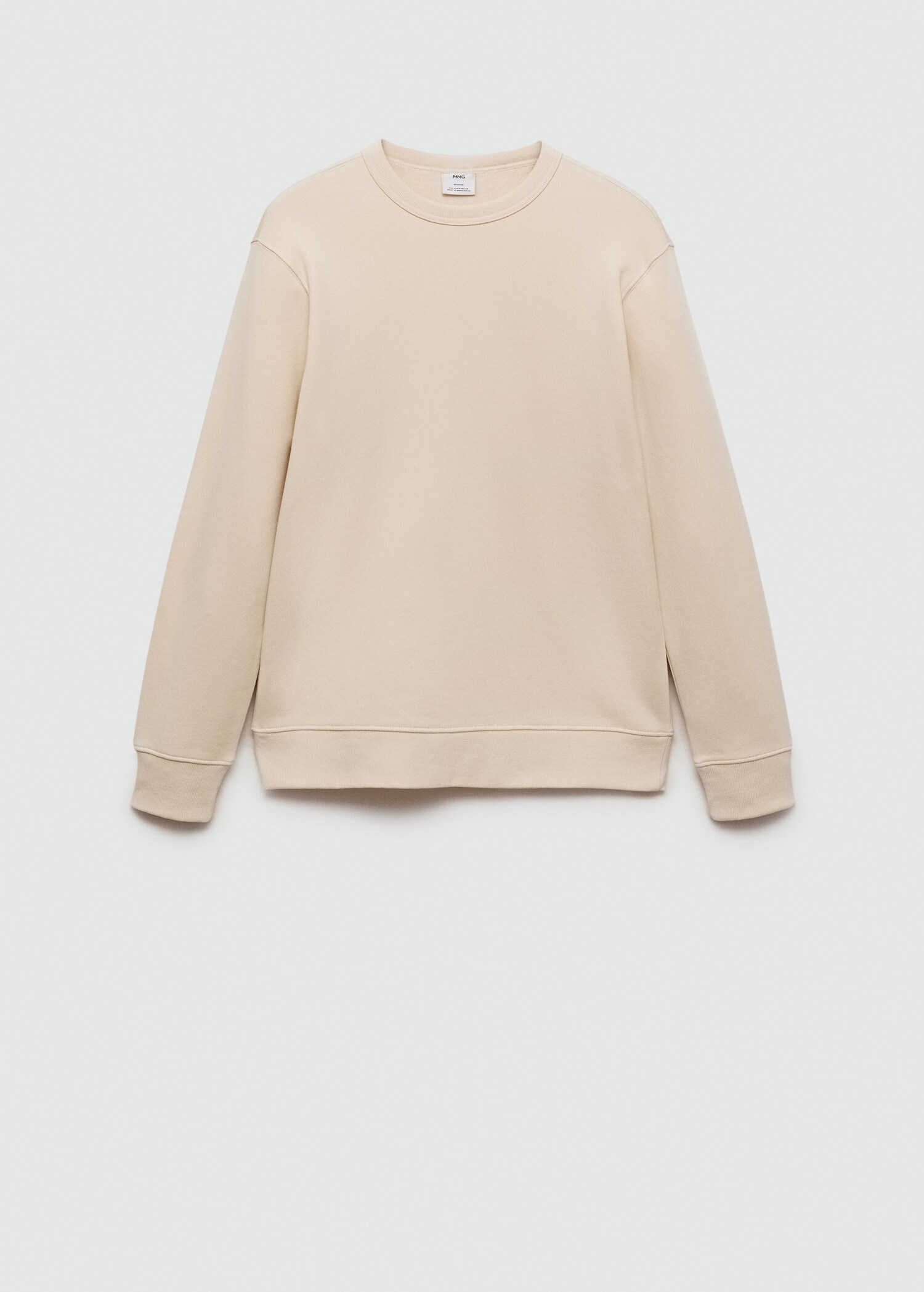 Pluche katoenen sweatshirt - Artikel zonder model