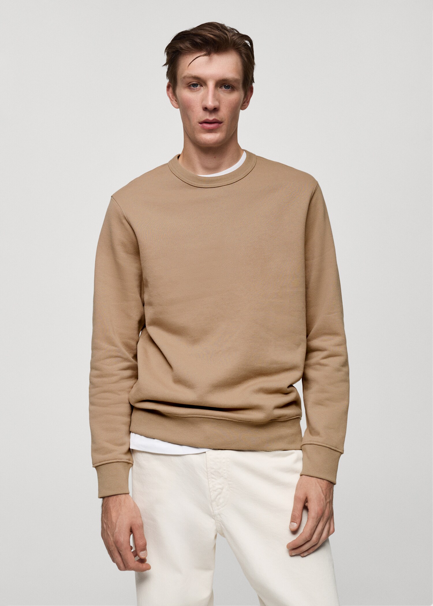 Pluche katoenen sweatshirt - Middenvlak