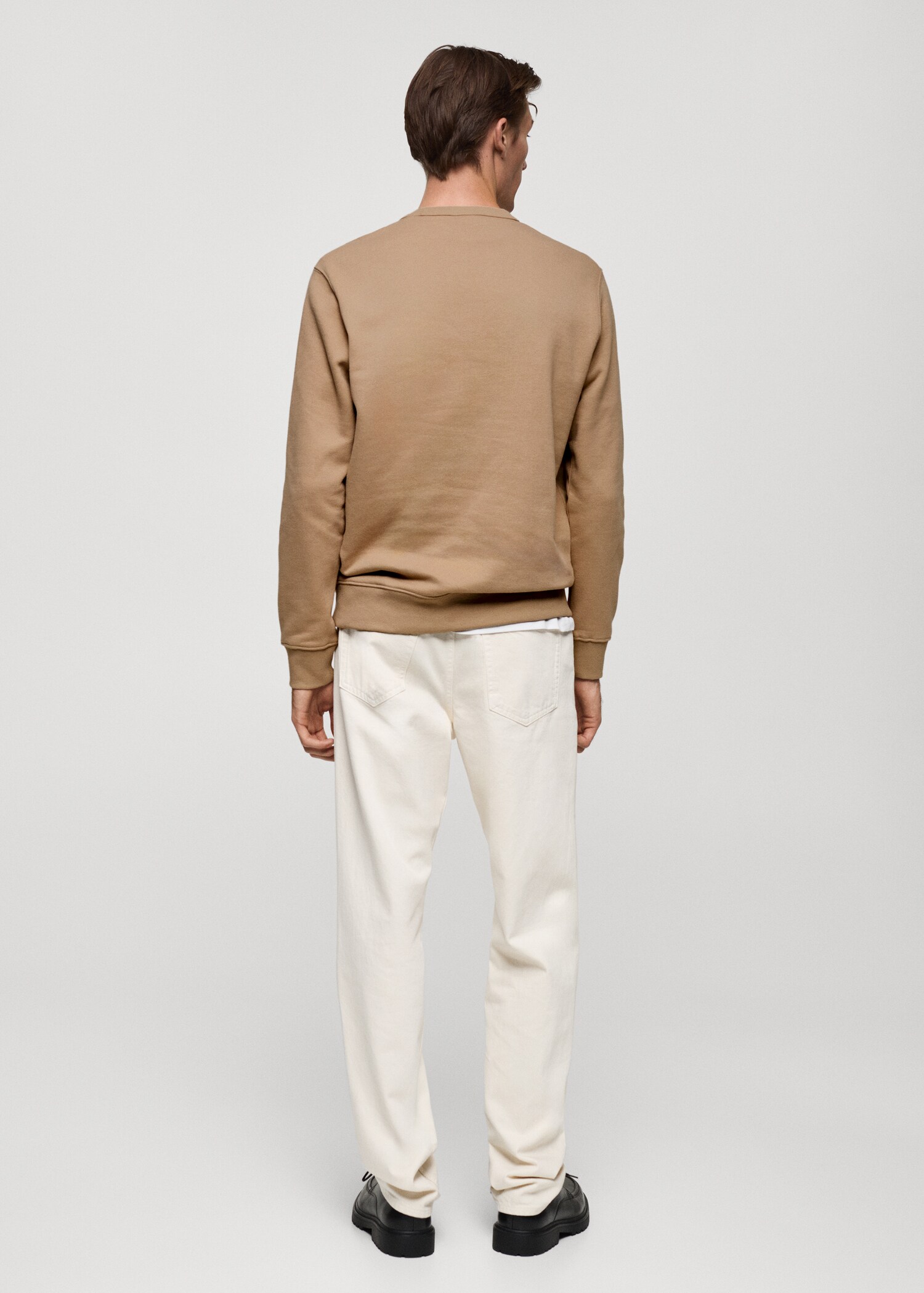 Pluche katoenen sweatshirt - Achterkant van het artikel