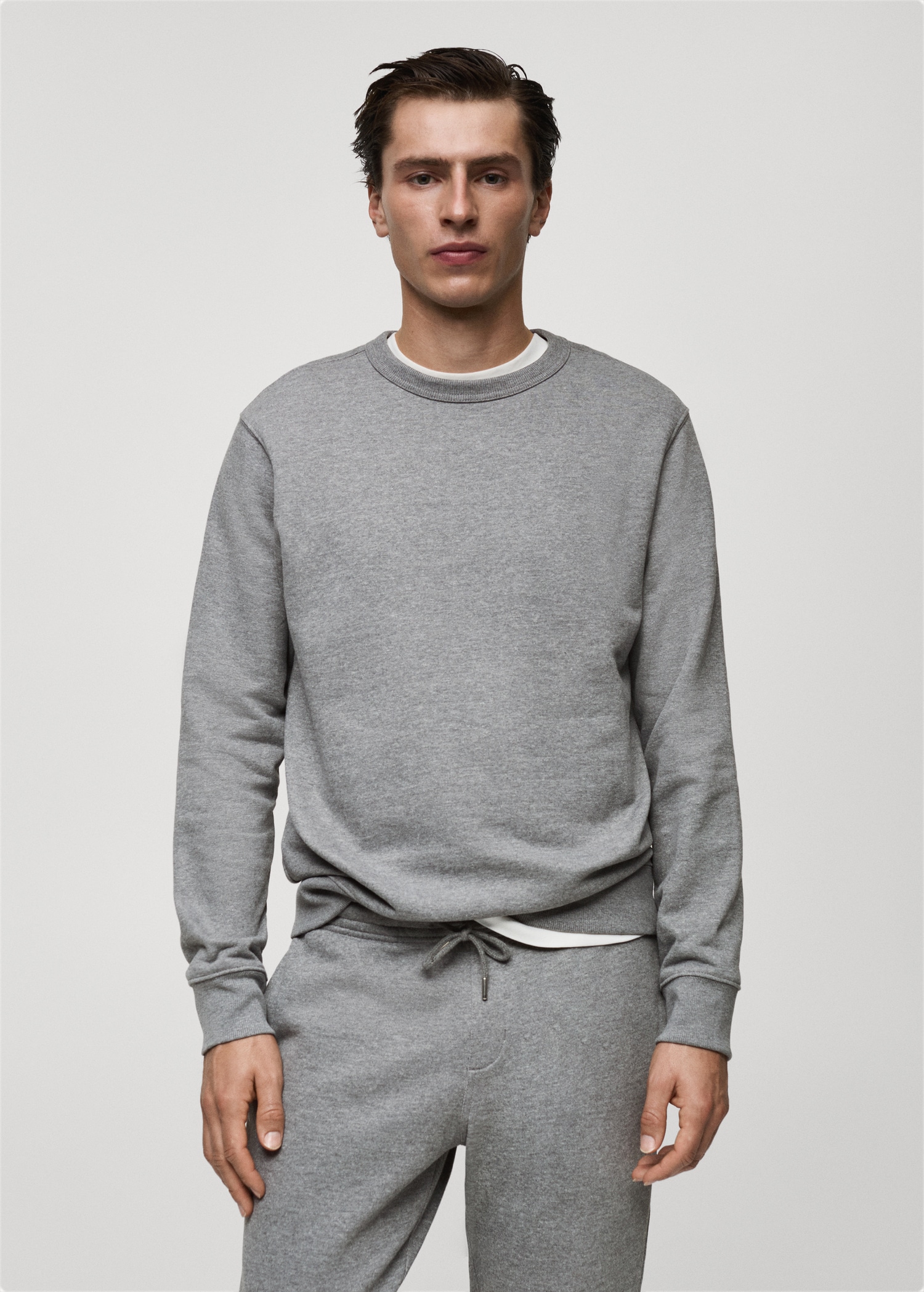 Sweat-shirt tissu éponge coton - Plan moyen