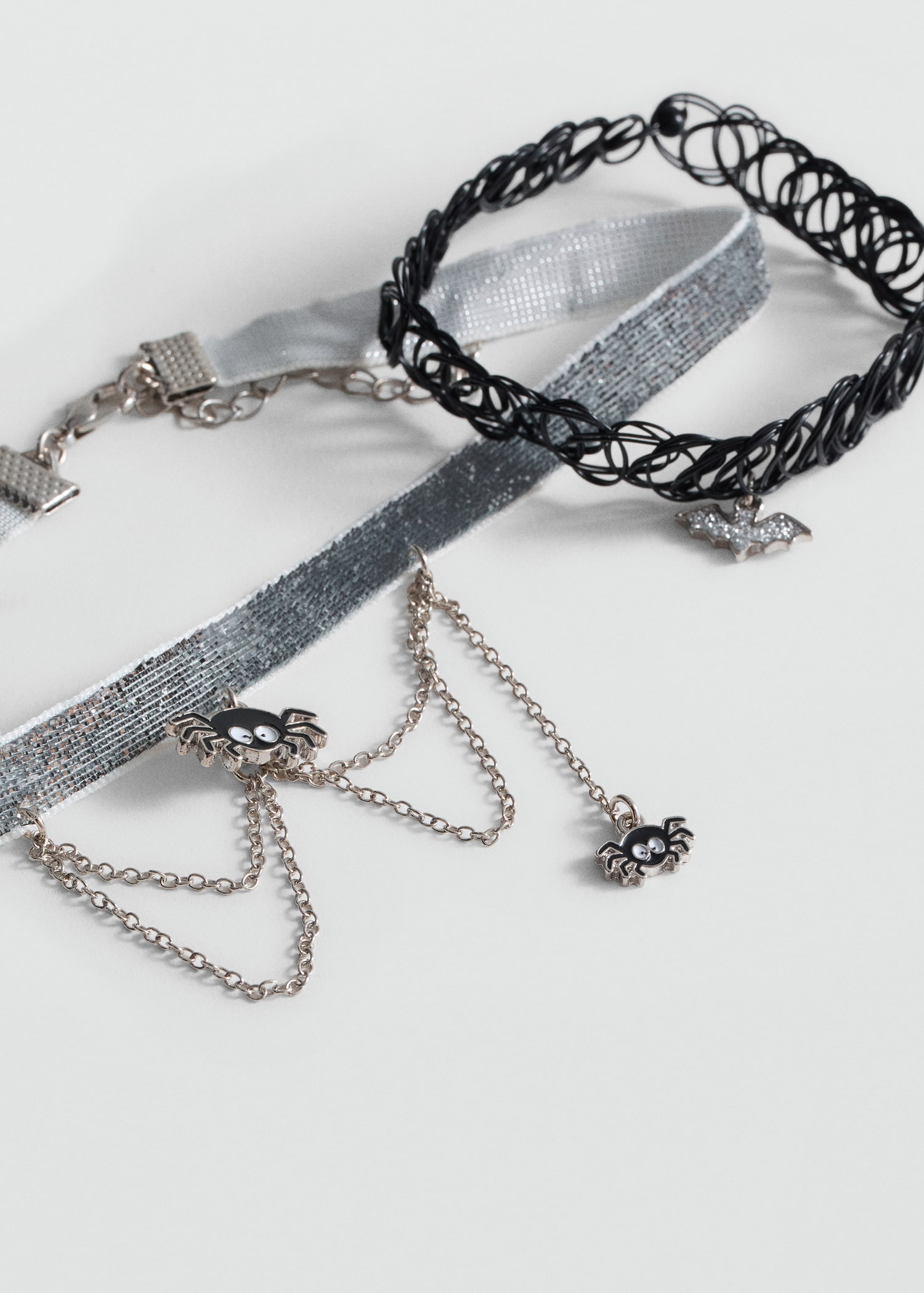 Pack 2 Halloween chokers - Medium plane