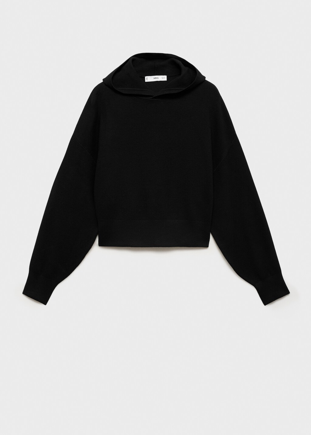 Hooded knit sweater women's sale