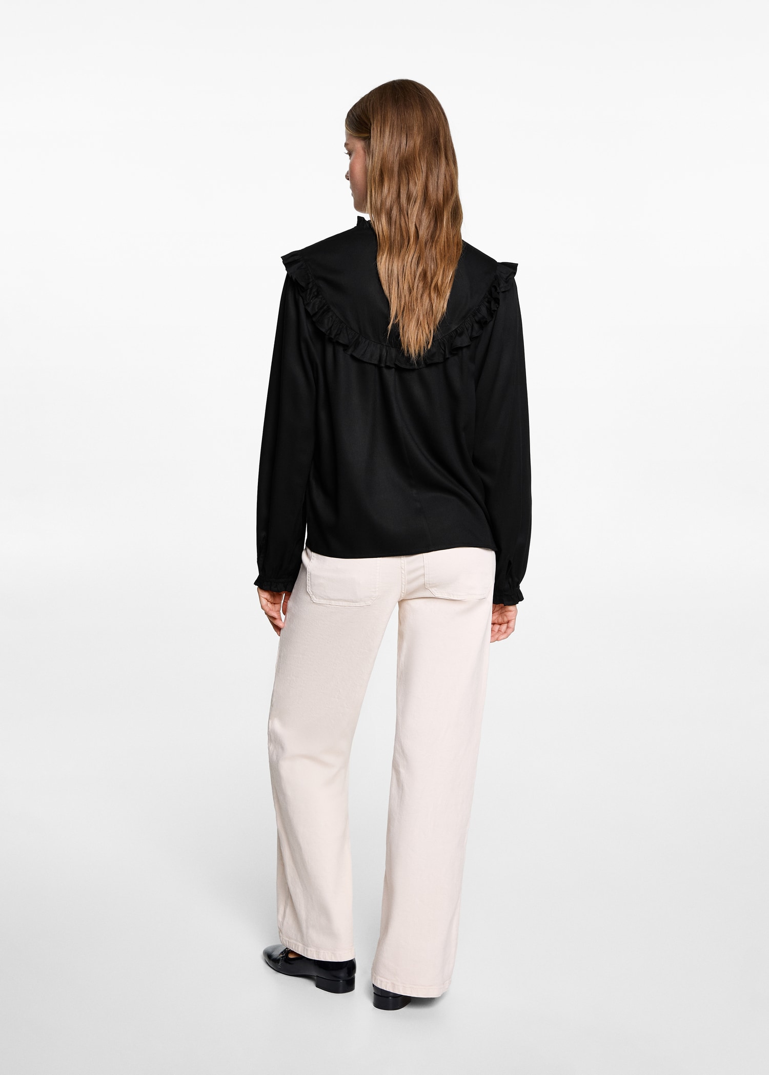 Blouse fluide détails brodés - Verso de l’article