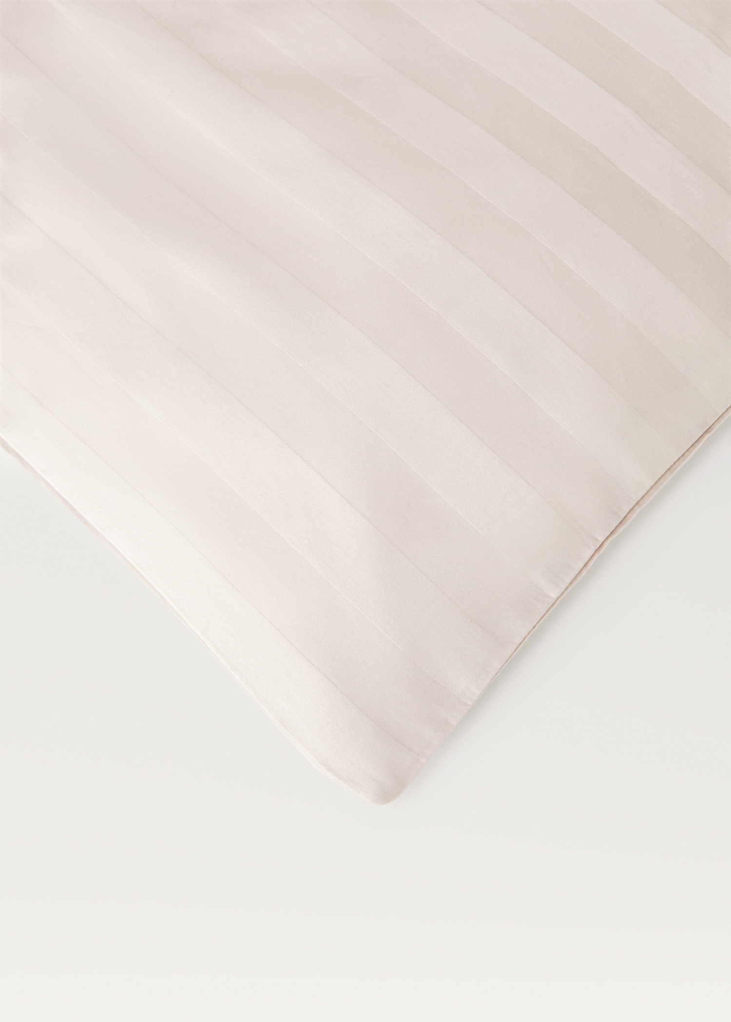 Multi-stripe satin duvet cover bed 180cm - Details of the article 3