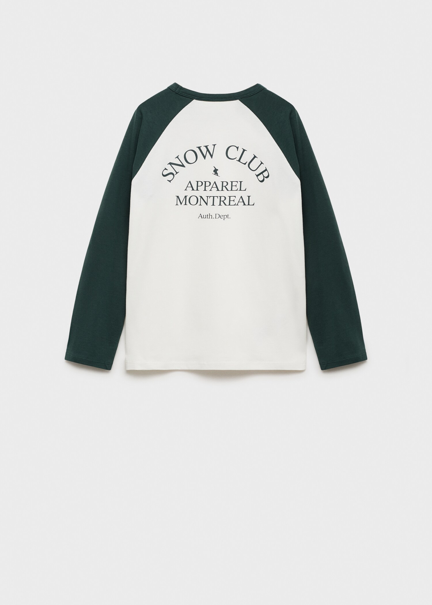 Contrasting cotton-blend T-shirt - Reverse of the article