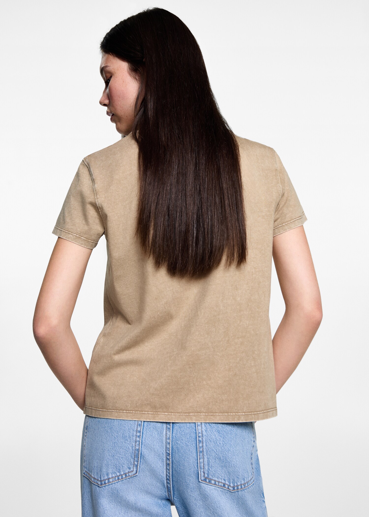 T-shirt coton effet délavé - Verso de l’article