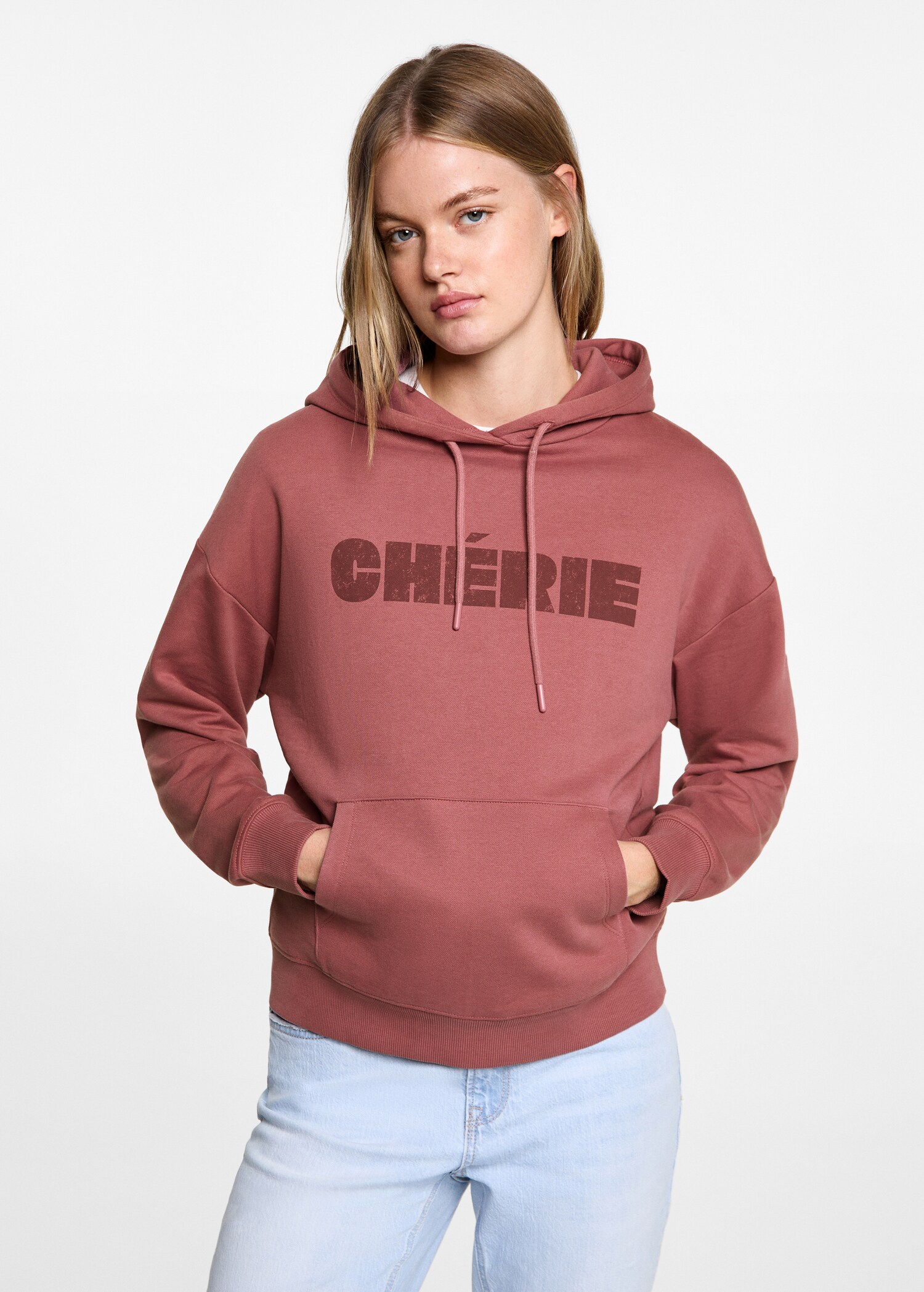 Sweat-shirt coton imprimé - Plan moyen