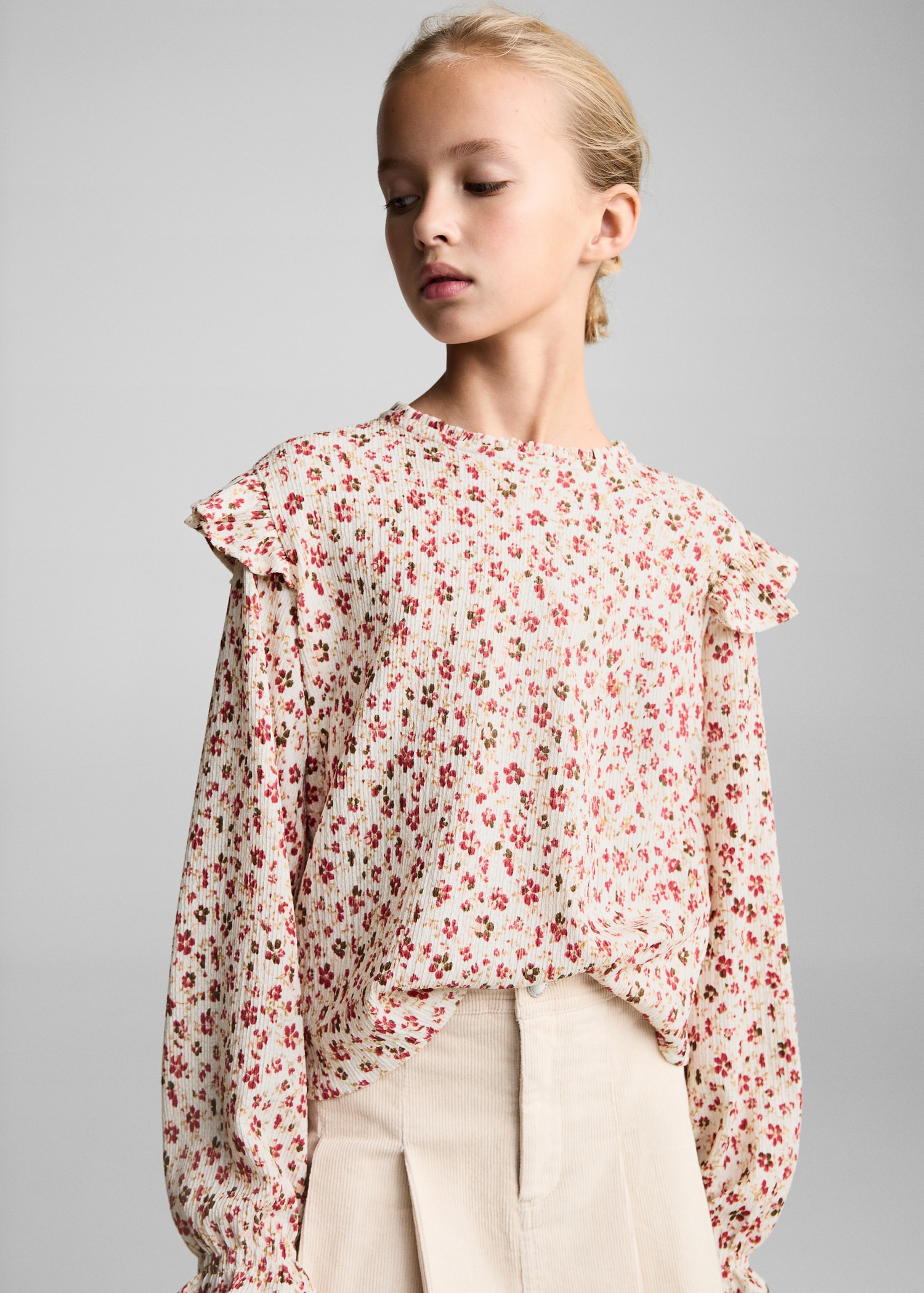 Blouse en imprimé floral - Plan moyen