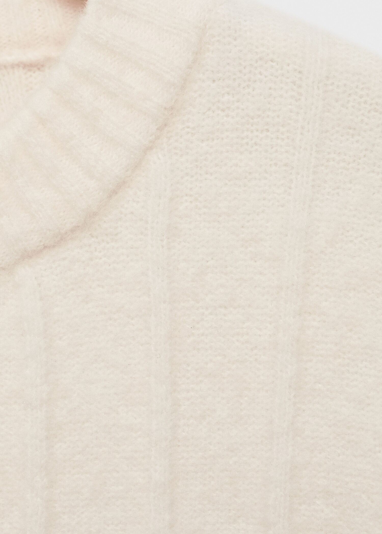 Knitted sweater with perkins neck - Details of the article 8