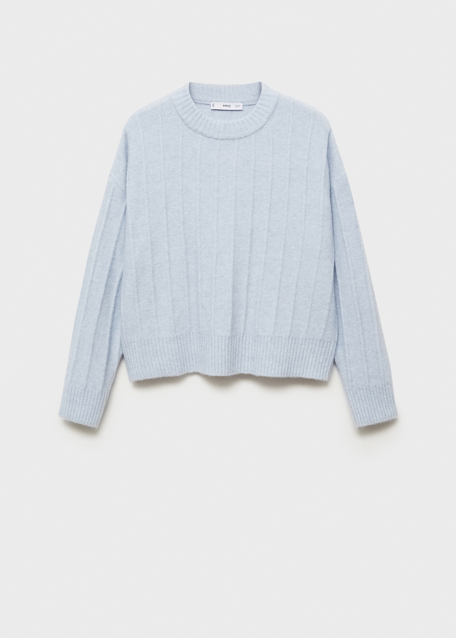 Knitted sweater with perkins neck - Article without model