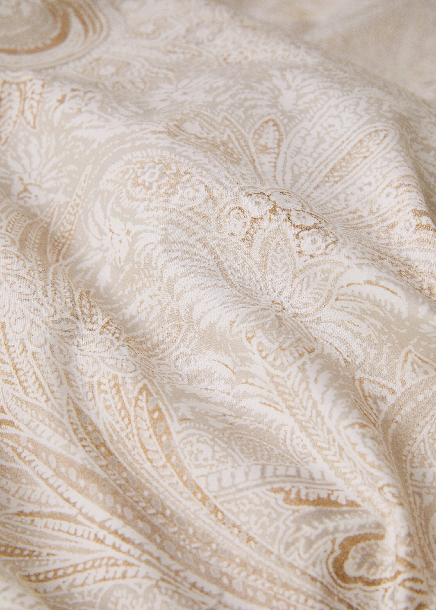 Percale cotton Paisley-print duvet cover for 150cm bed - Details of the article 1