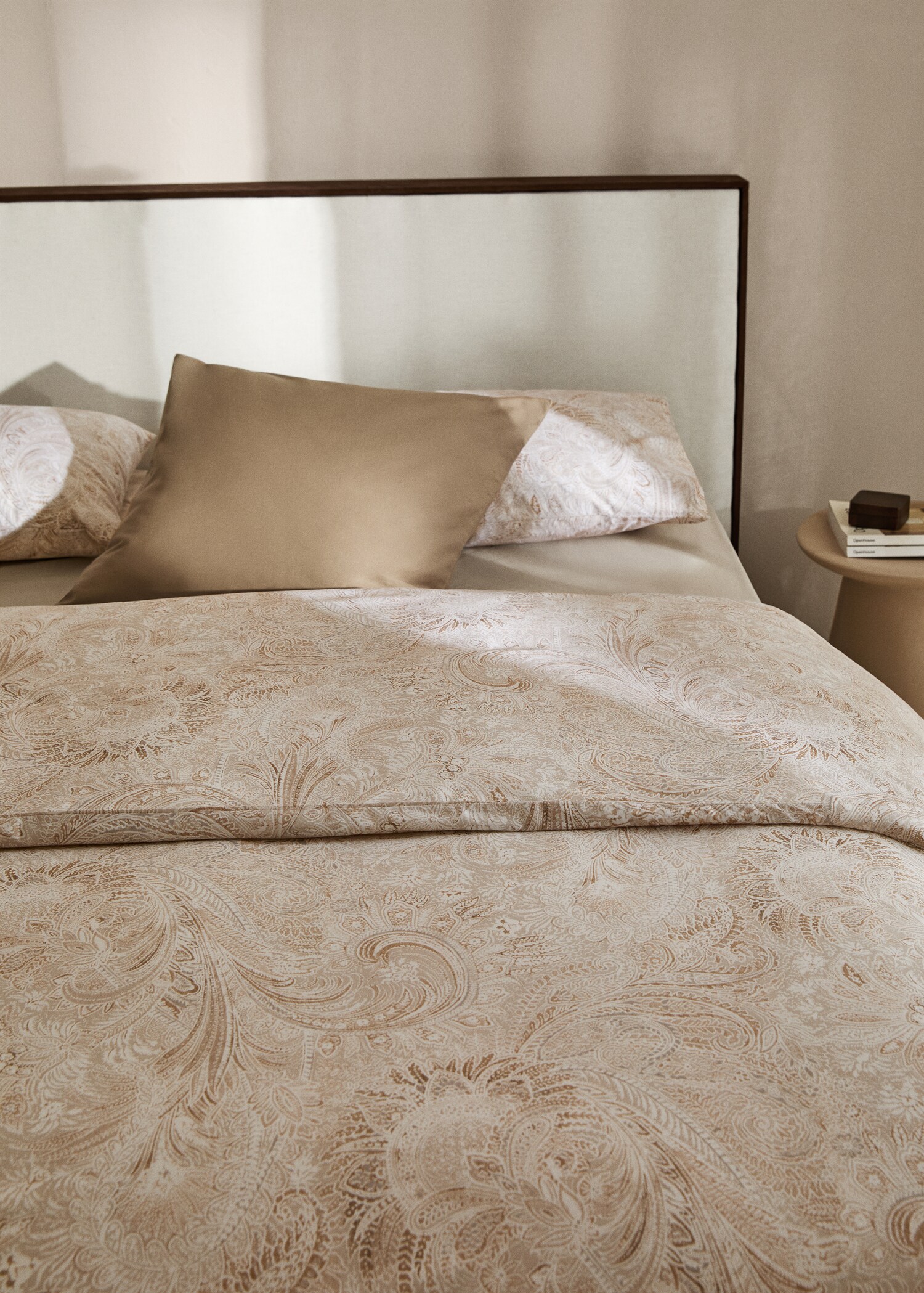 Percale cotton Paisley-print duvet cover for 150cm bed - Details of the article 7