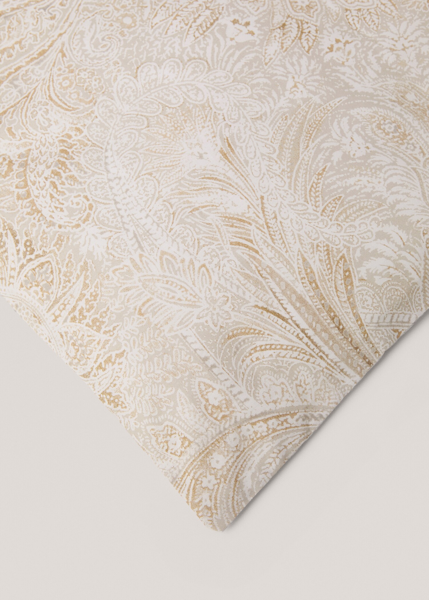 Percale cotton Paisley-print duvet cover for 150cm bed - Details of the article 2