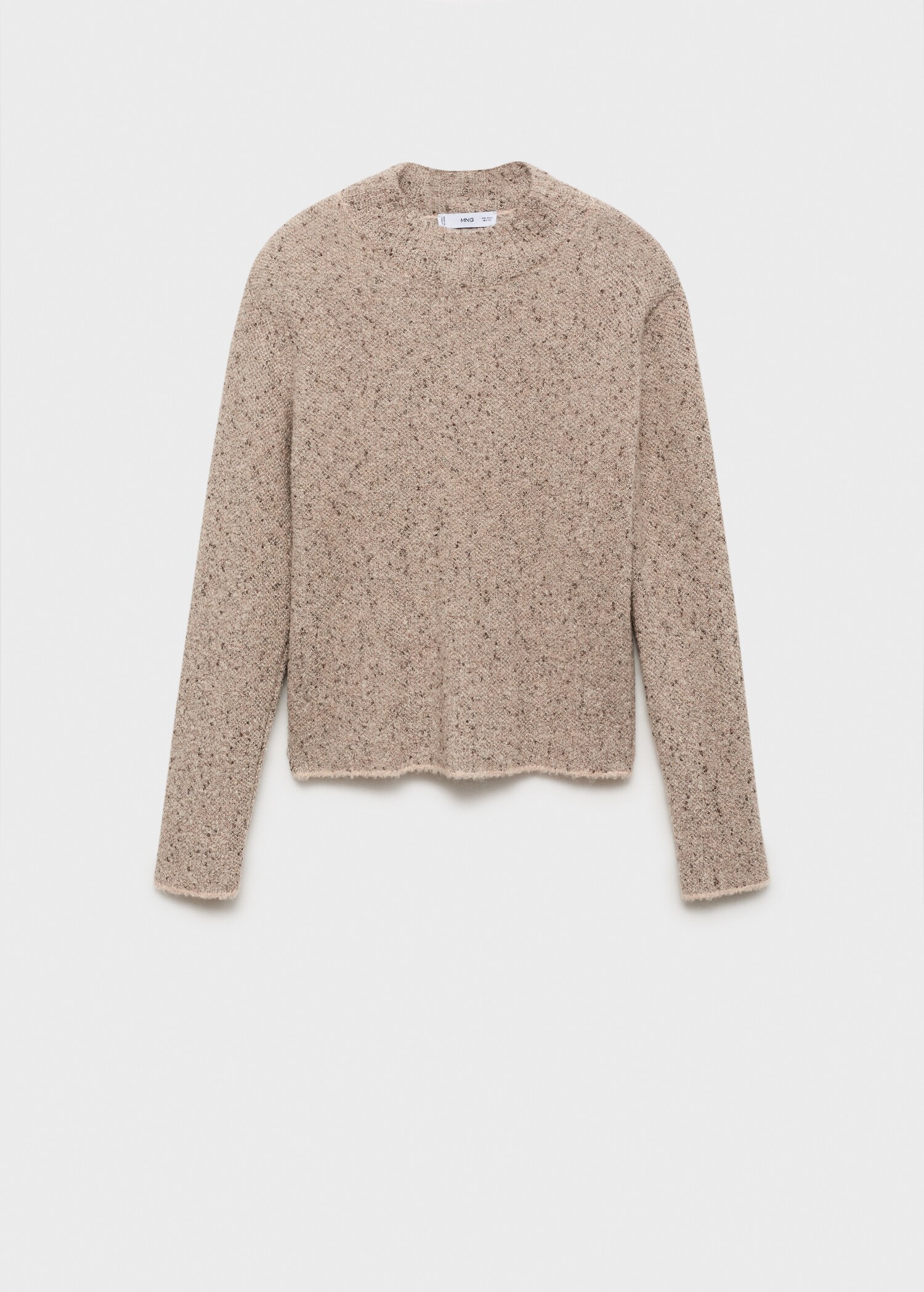 Rib-knit sweater with perkins neck - Article without model