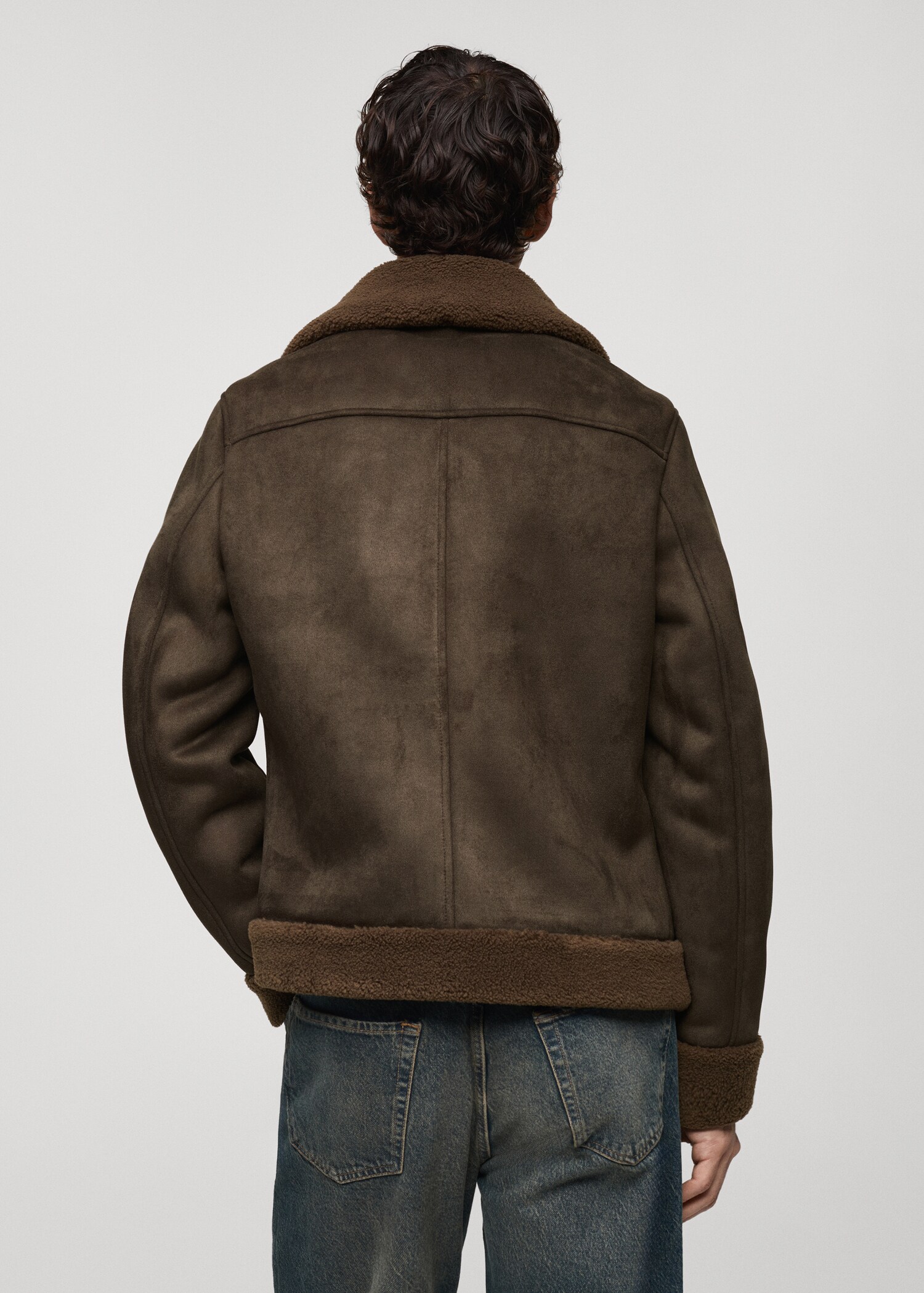 Veste double face effet daim - Verso de l’article
