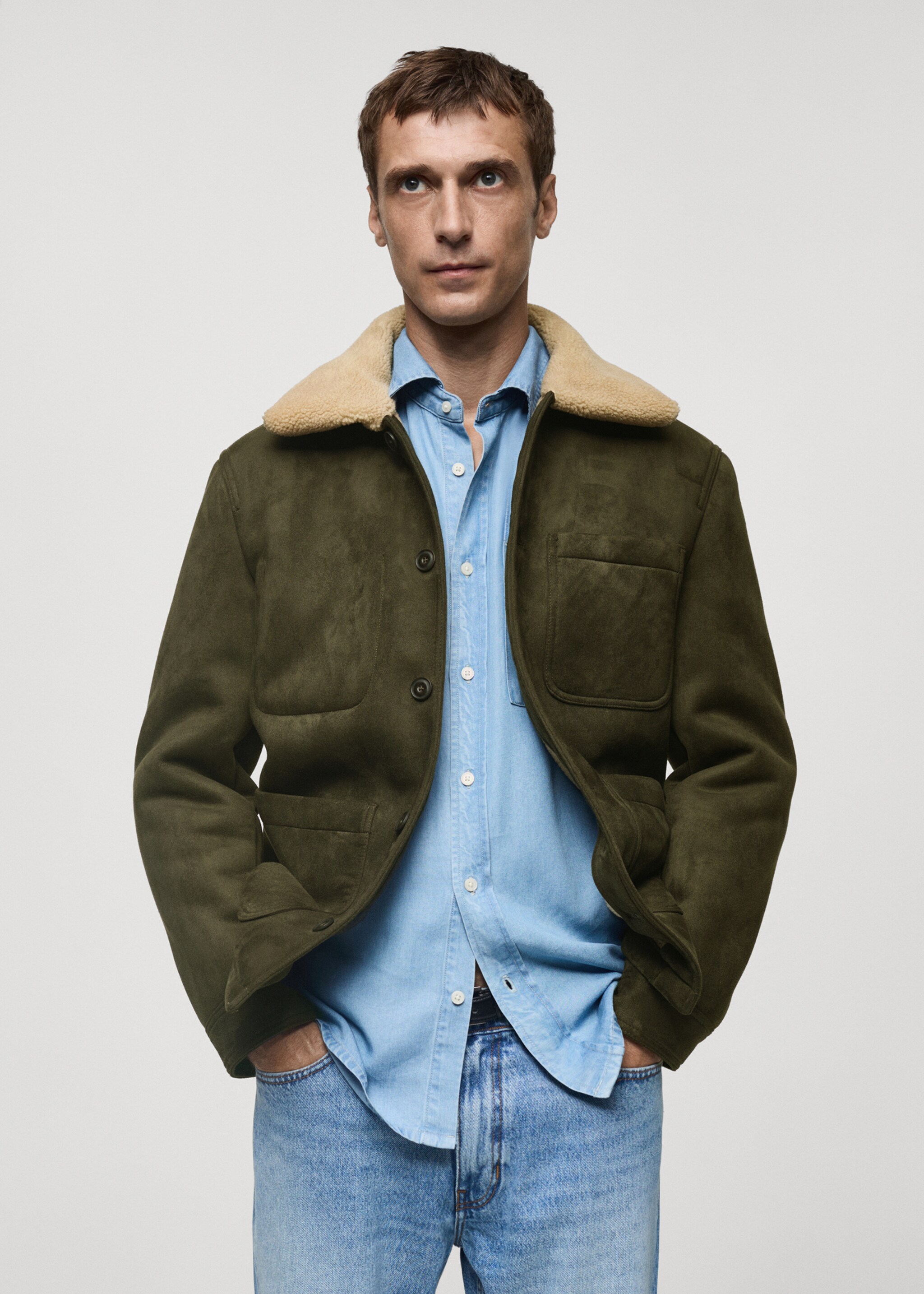 Chaqueta doble faz interior borreguito - Plano medio