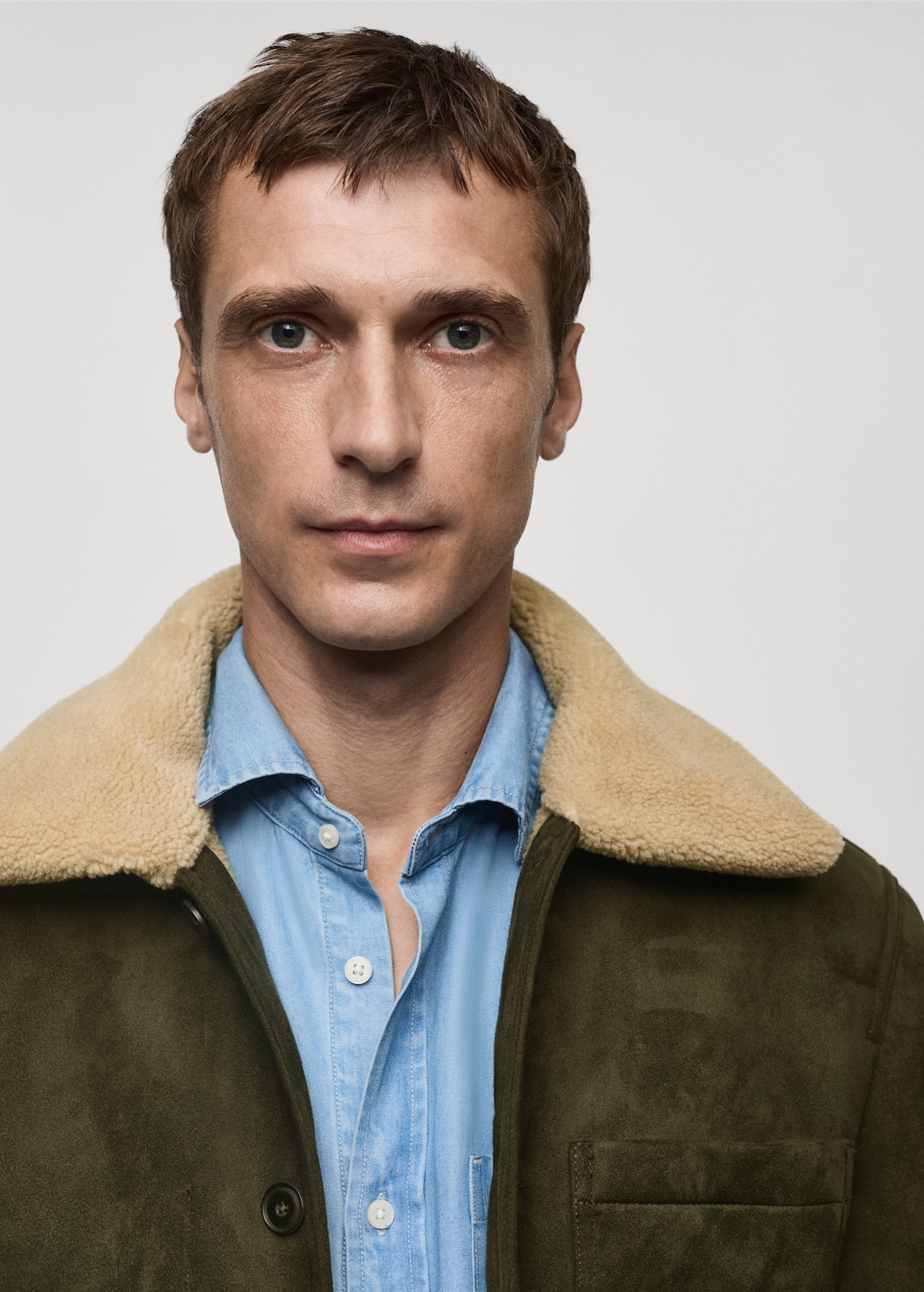 Veste double face interieur imitation mouton retourne Homme MANGO France metropolitaine