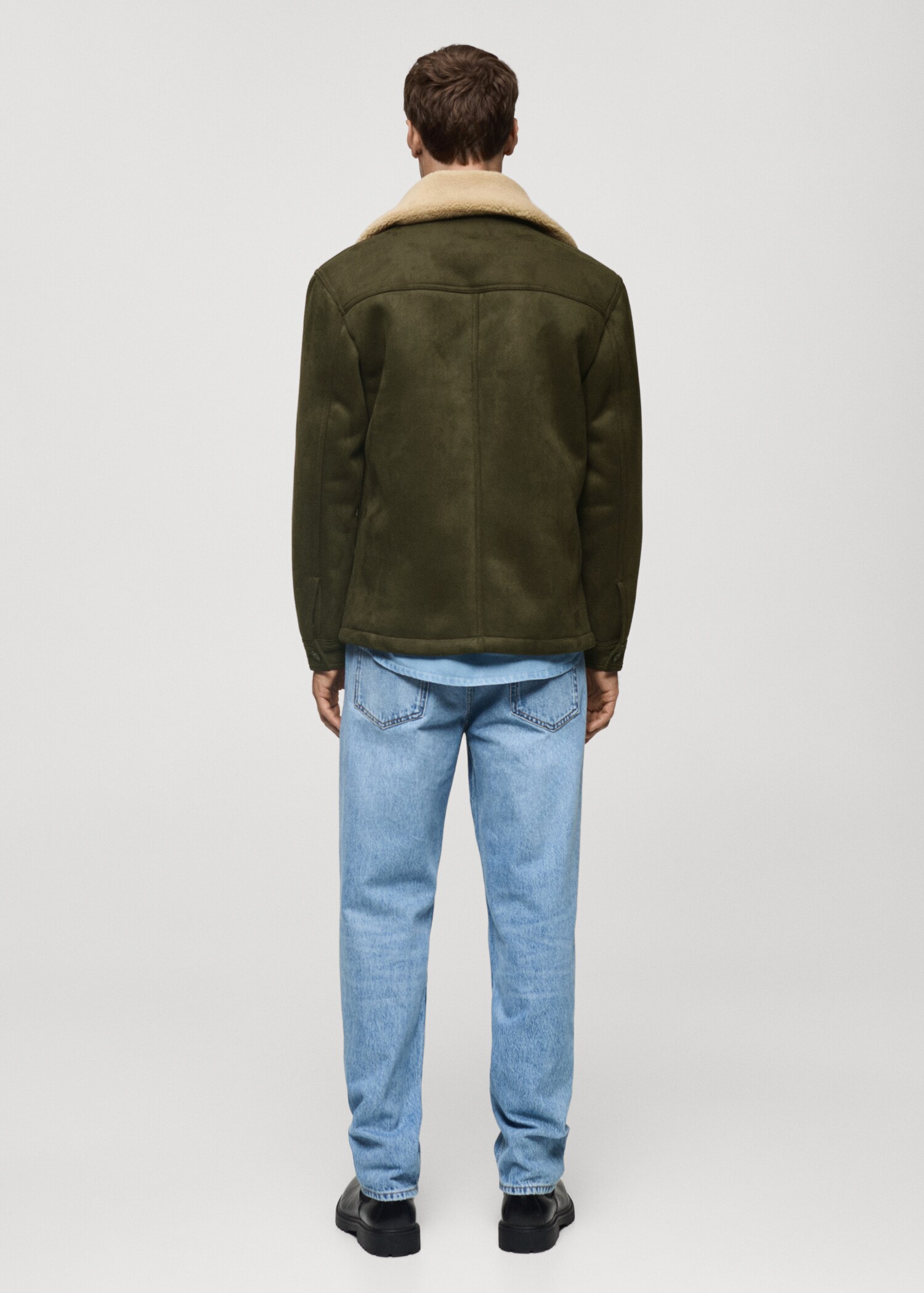 Double face jacket with fleece lining - Reverse of the article