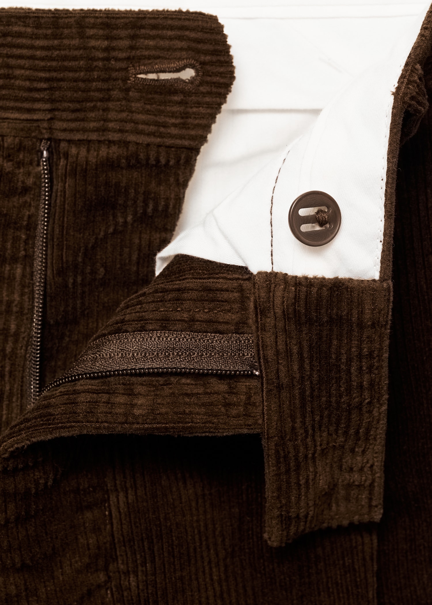 Corduroy straight-fit pants - Details of the article 8