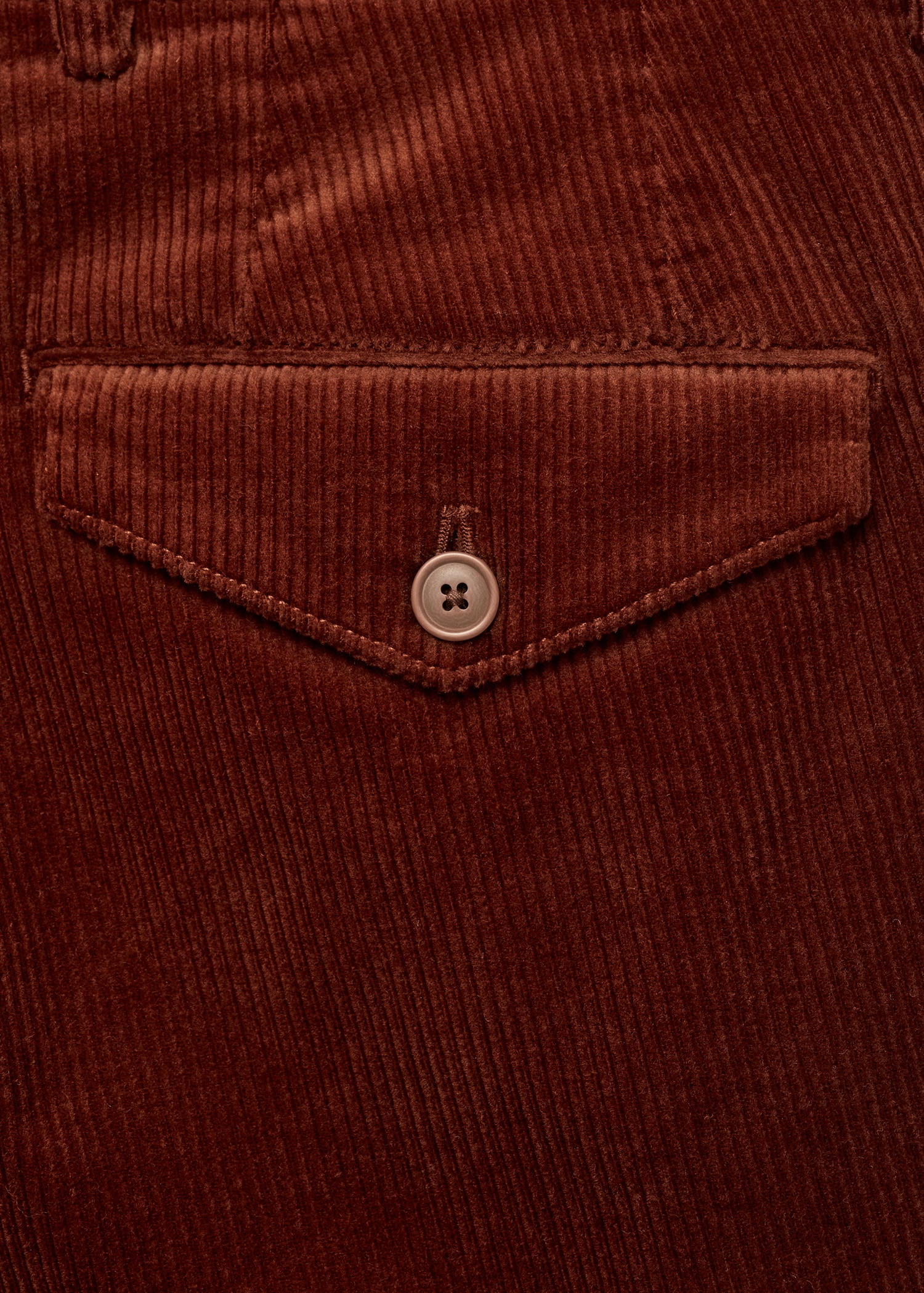 Corduroy straight-fit pants - Details of the article 0