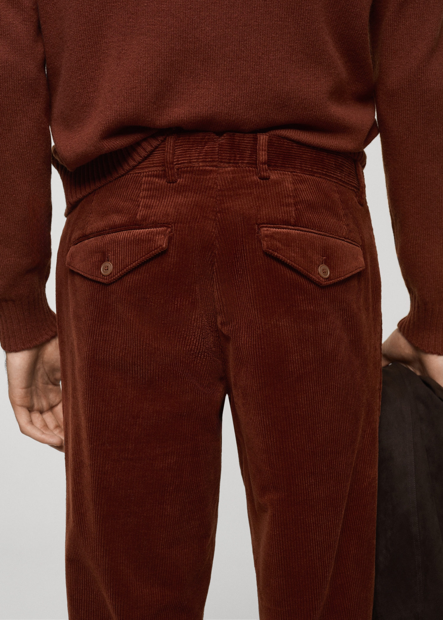 Corduroy straight-fit pants - Details of the article 6