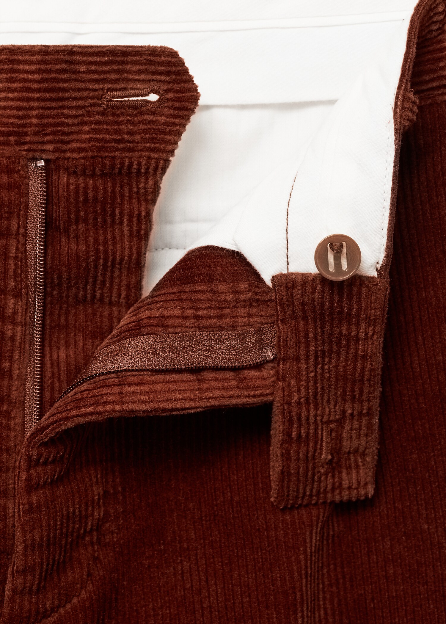 Corduroy straight-fit pants - Details of the article 8