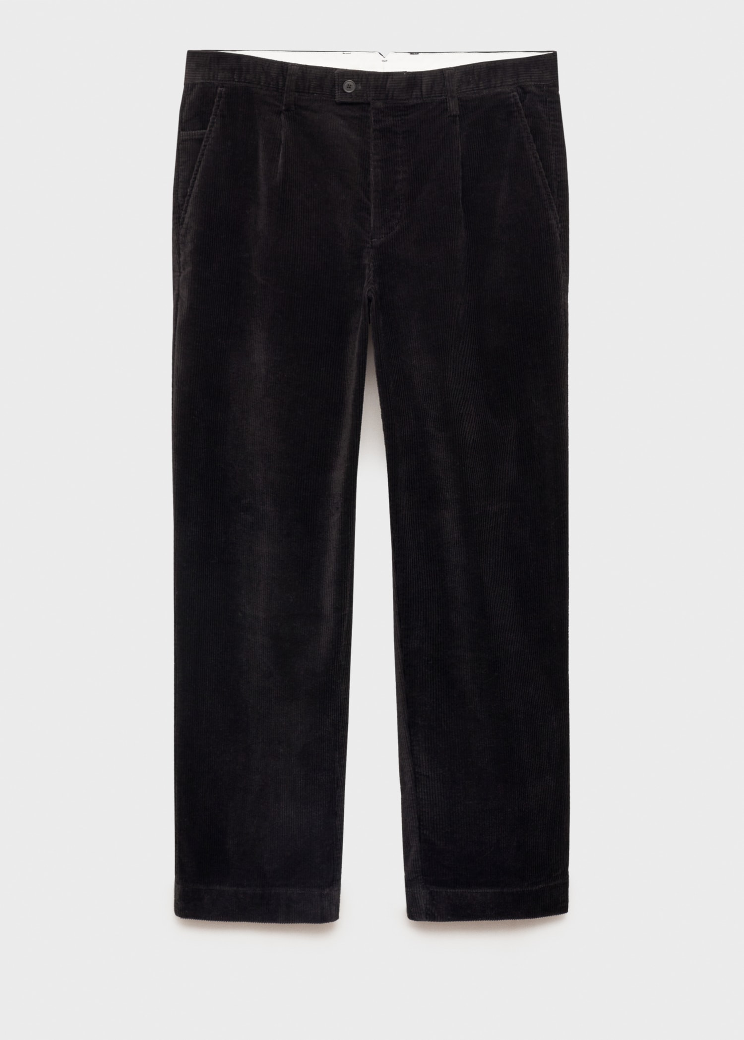 Corduroy straight-fit pants - Article without model