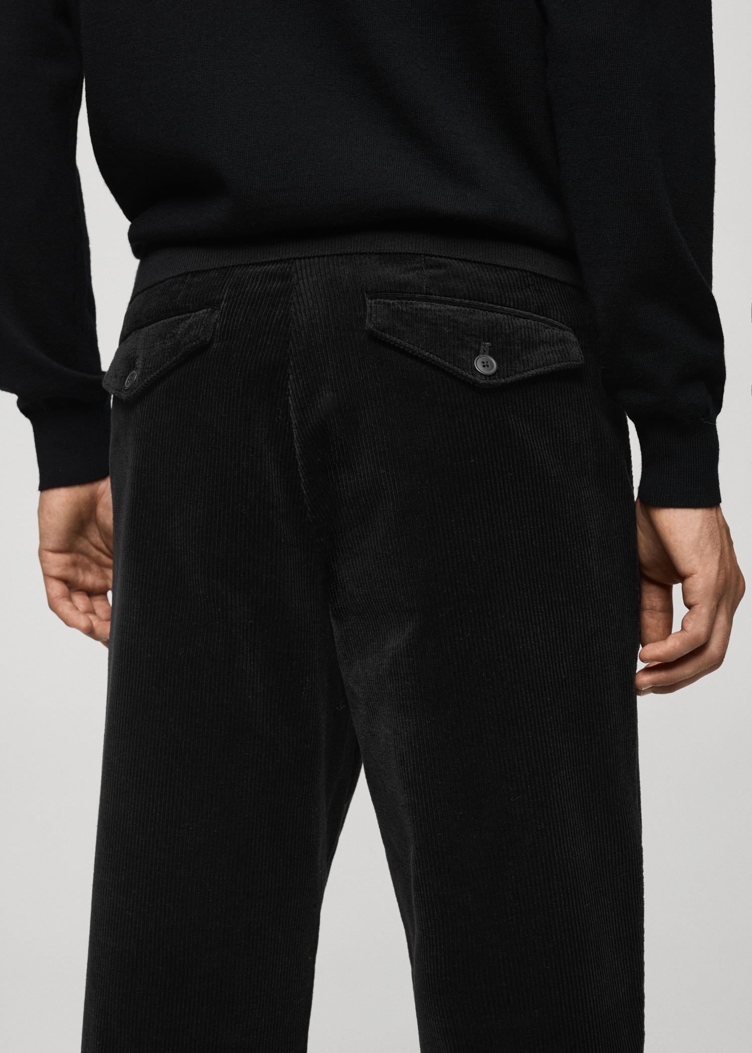 Corduroy straight-fit pants - Details of the article 6