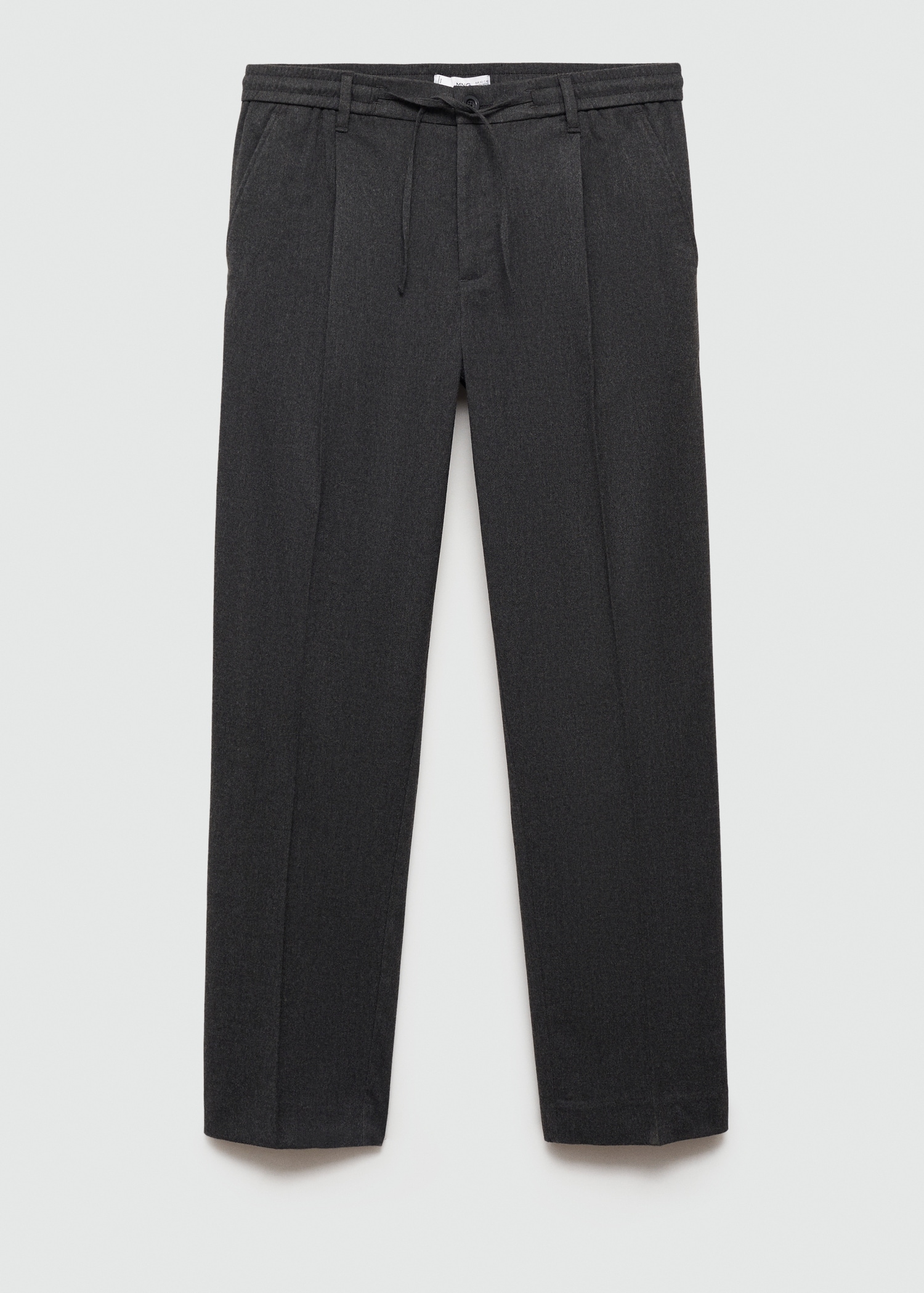 Pantalon regular fit pinces cordon - Article sans modèle