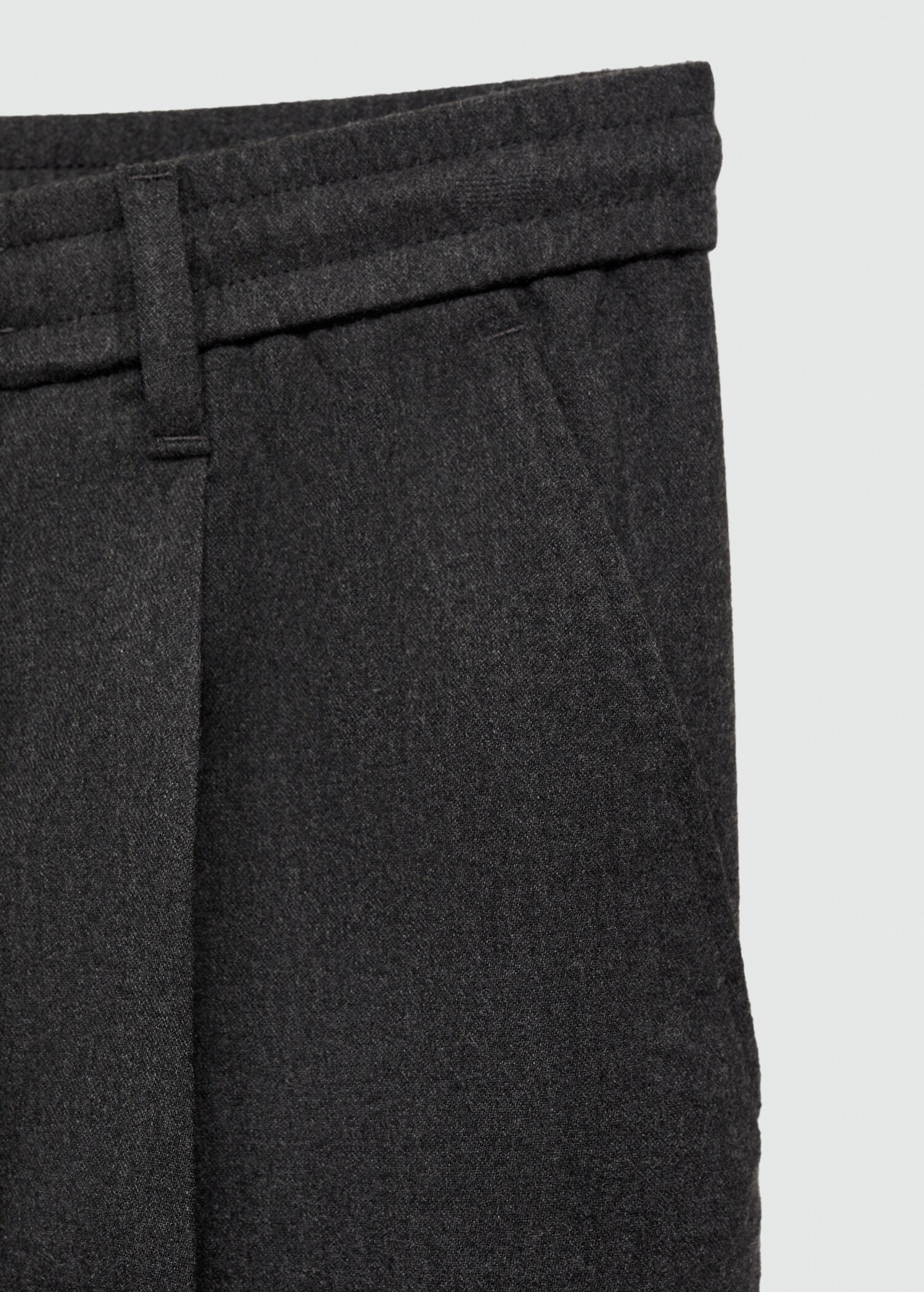 Pantalon regular fit pinces cordon - Détail de l'article 0