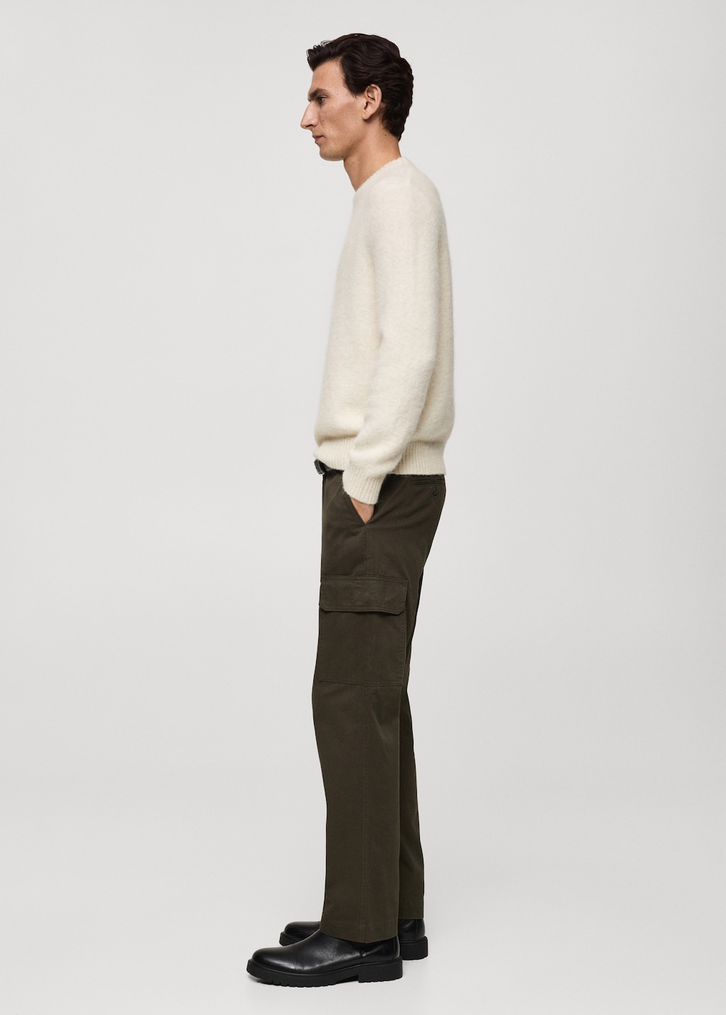 Straight fit cargo trousers