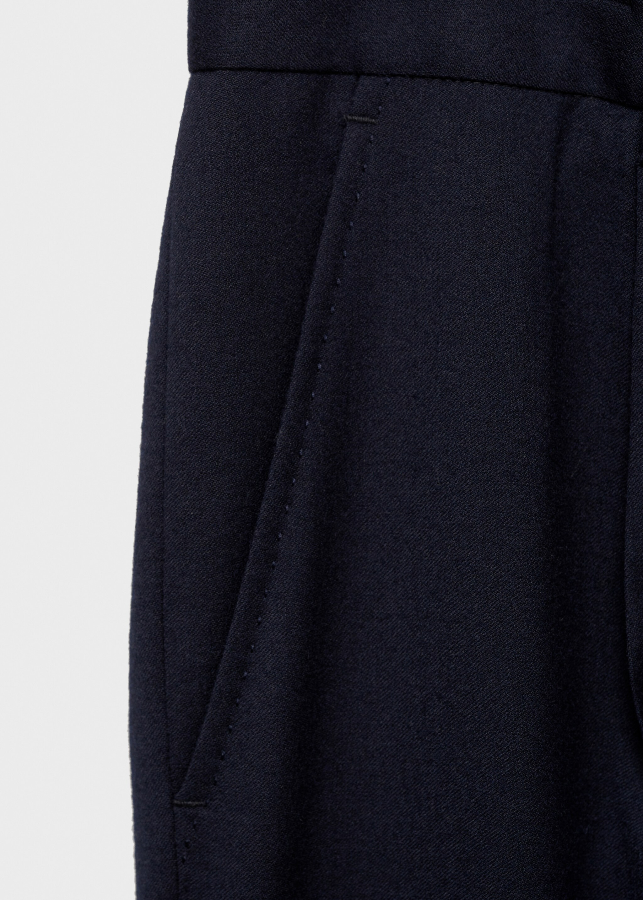 100% virgin wool flannel suit trousers - Details of the article 0