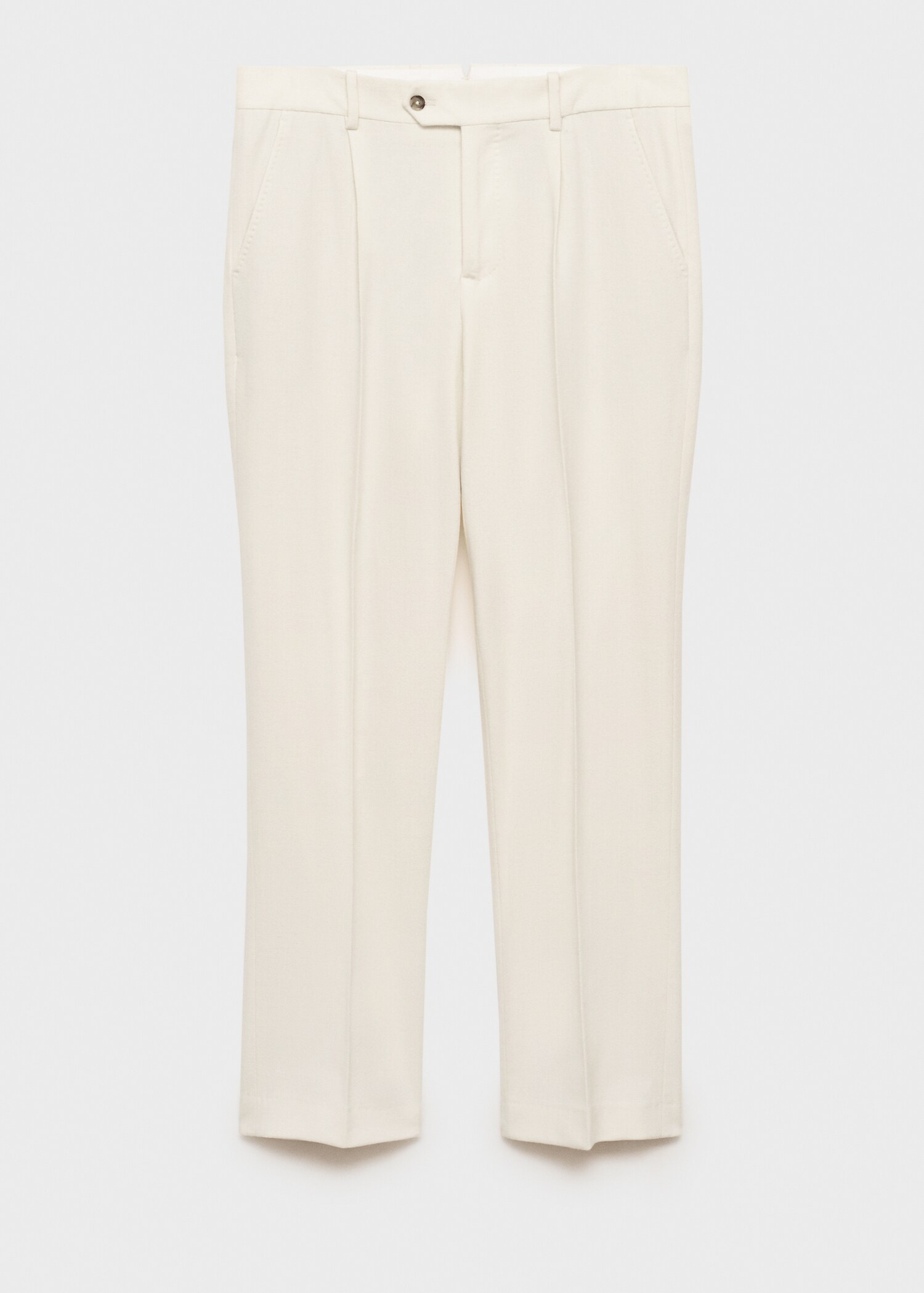 Italian wool flannel suit trousers - Article without model