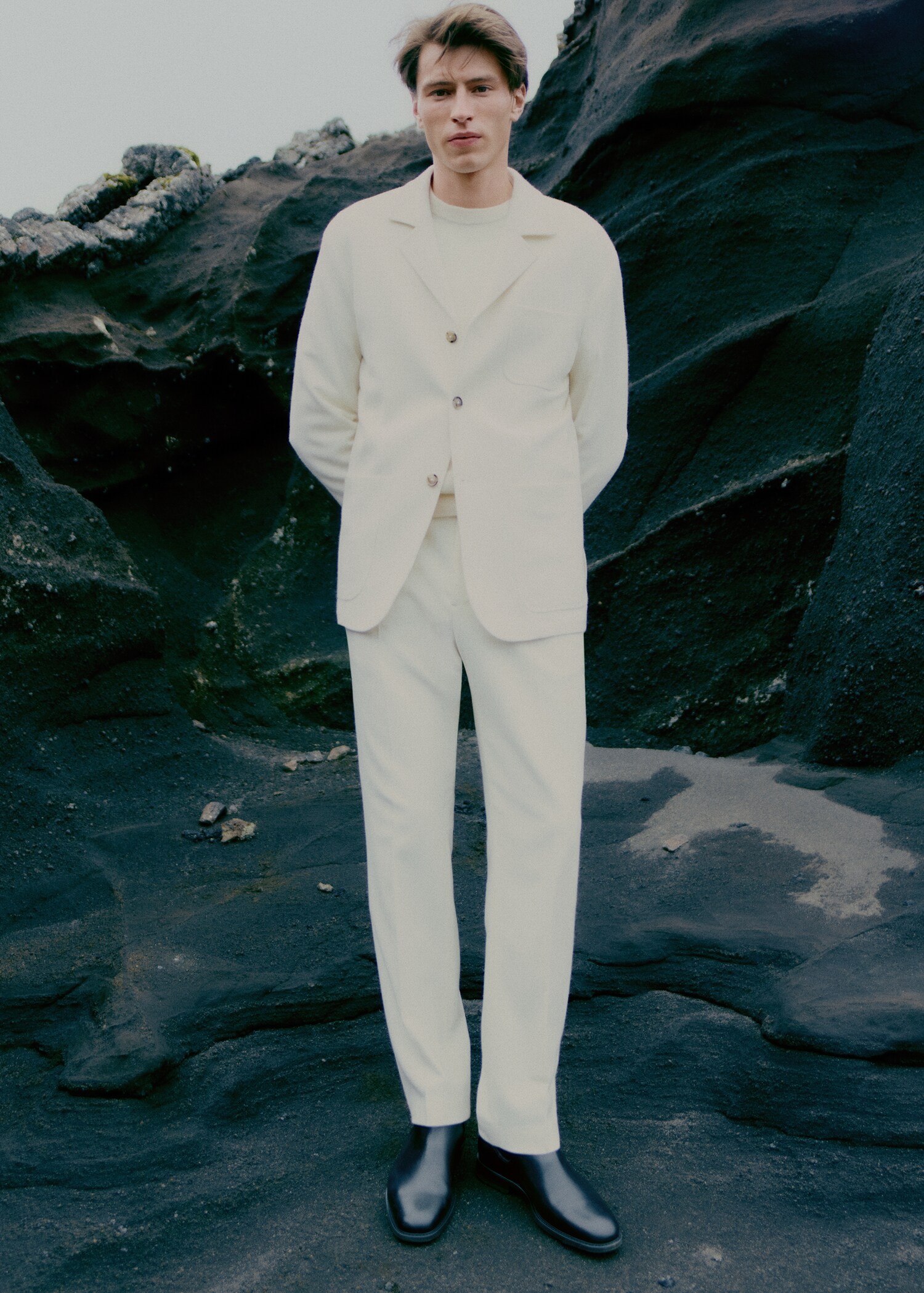 Italian wool flannel suit trousers - Details of the article 3