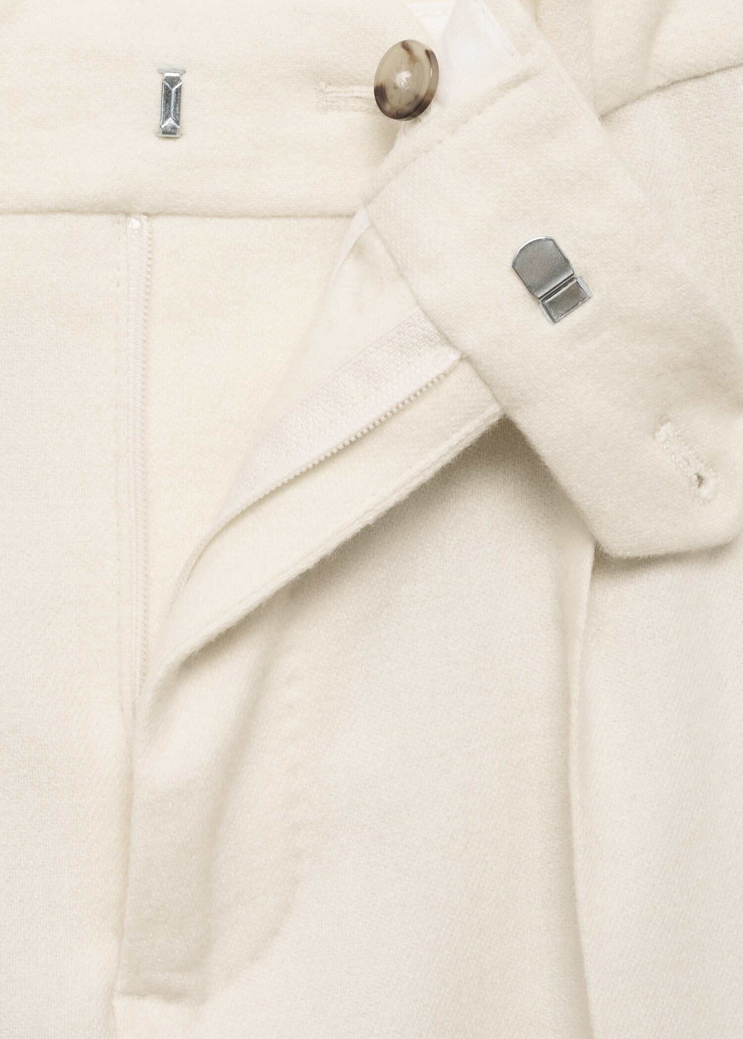 Italian wool flannel suit trousers - Details of the article 8