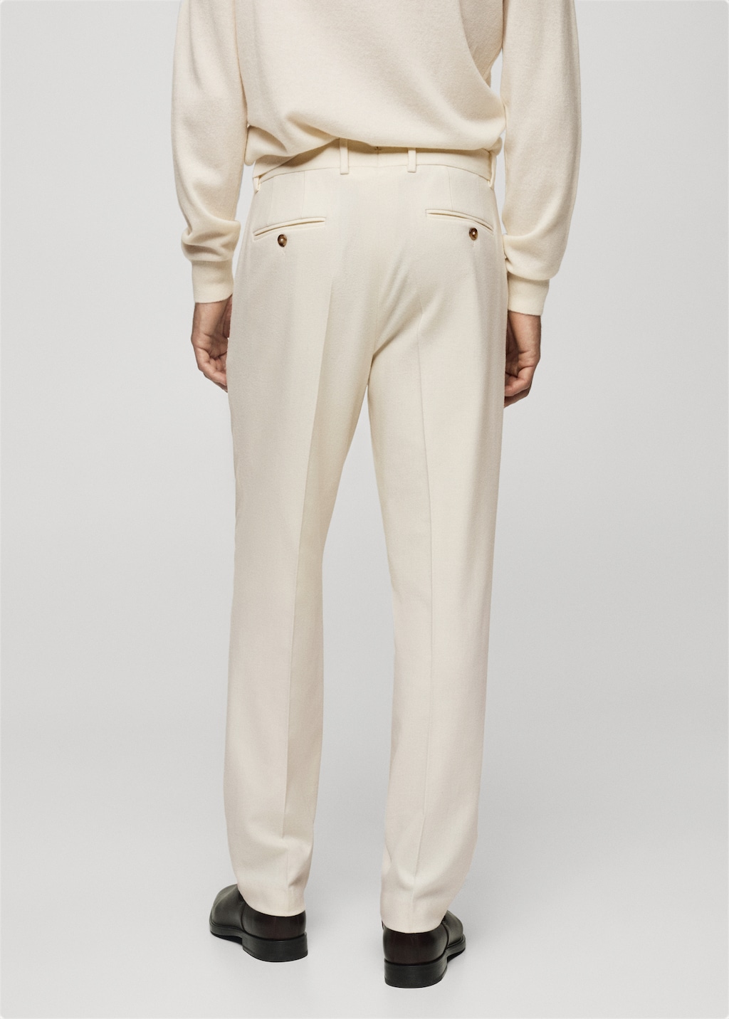 パンツ 70s 80s ITALY pure wool flannel trousers 70s 80s ITALY pure wool flannel trousers