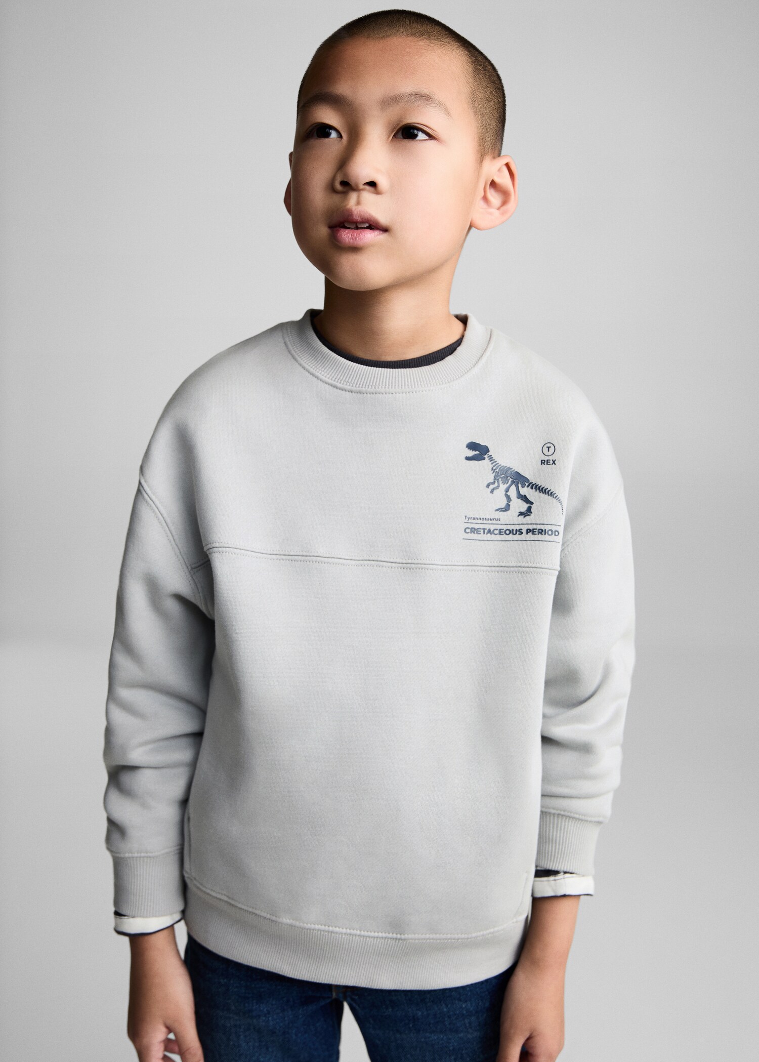 Sweat-shirt coton imprimé - Plan moyen