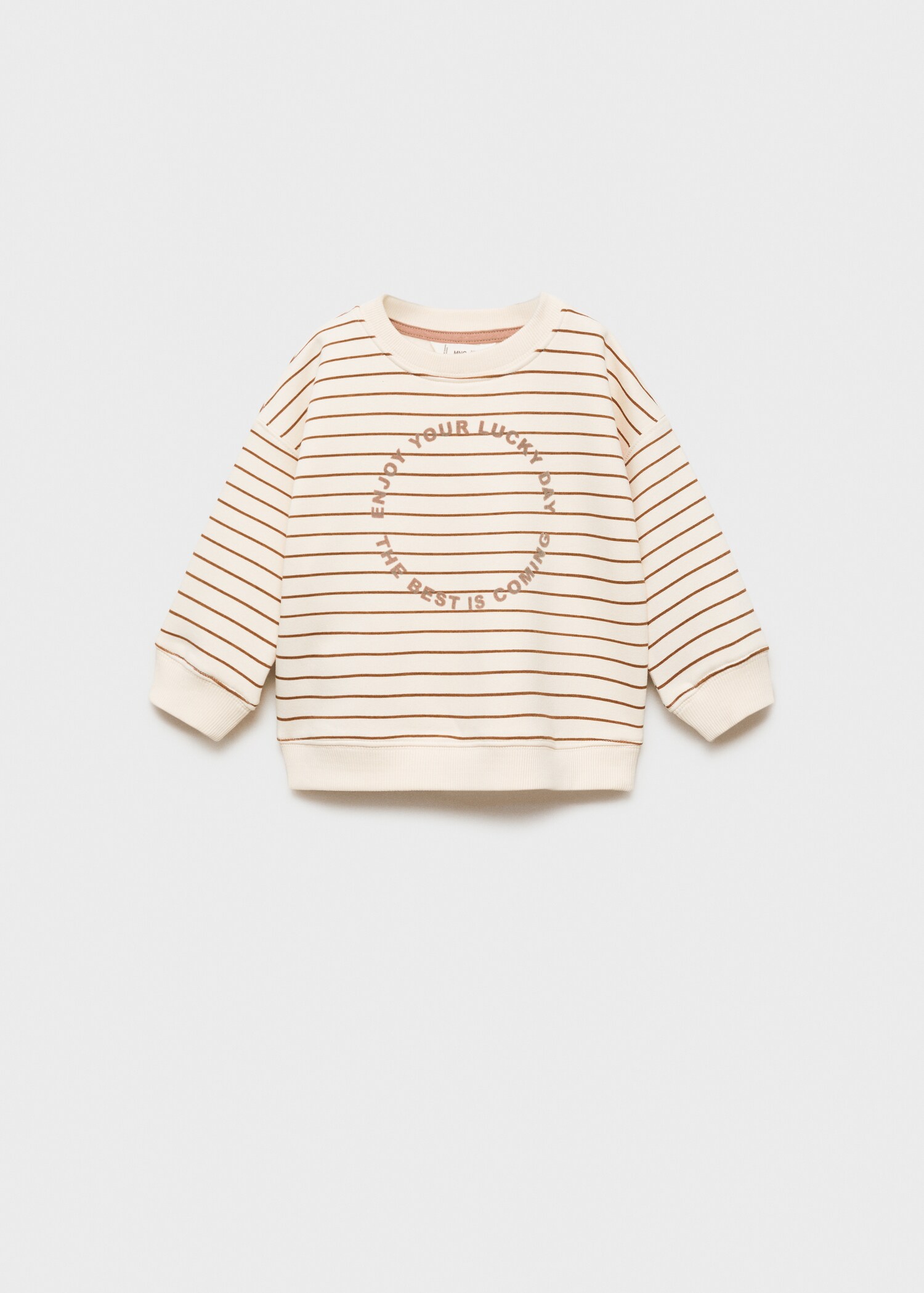Message striped sweatshirt - Article without model