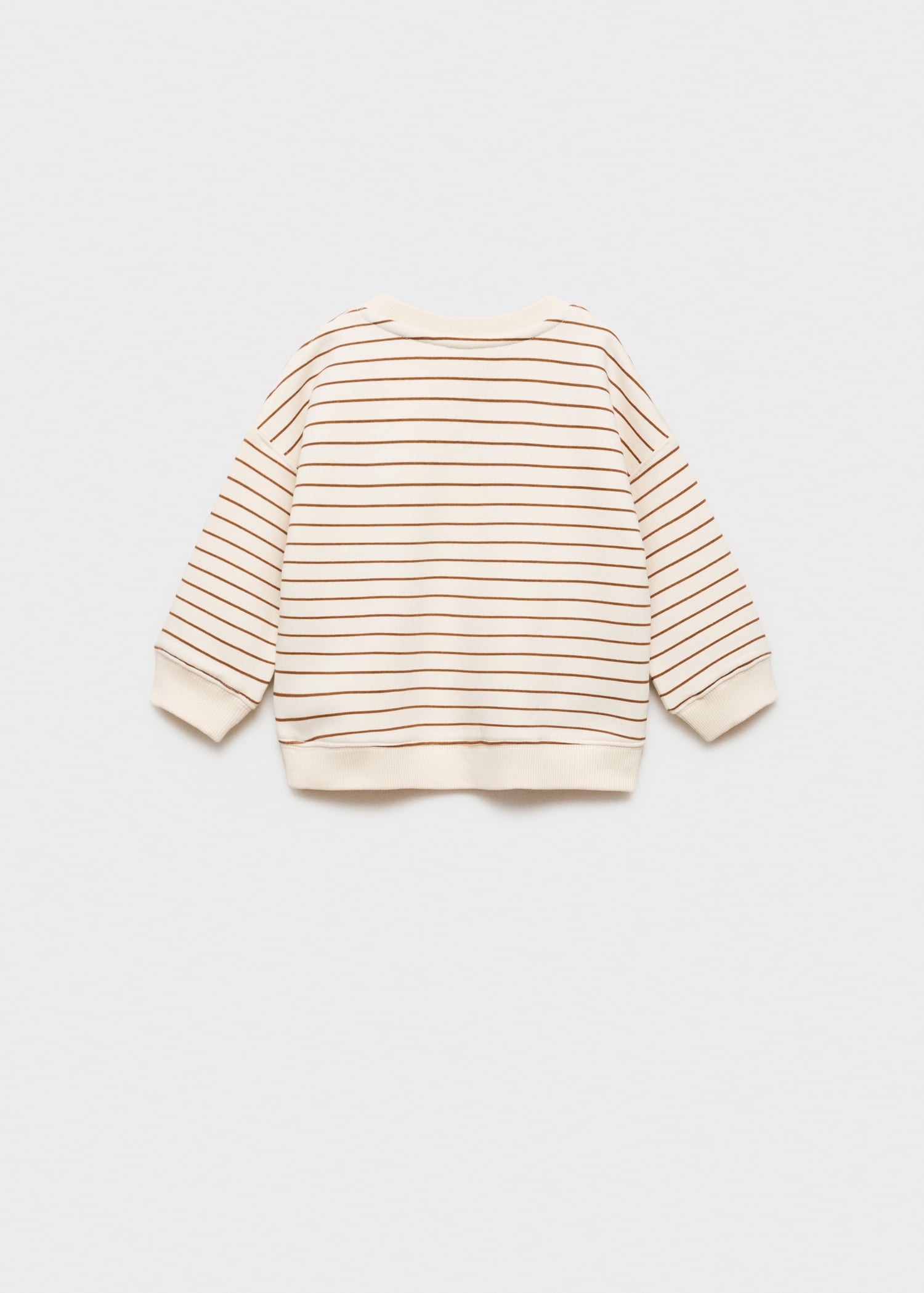 Message striped sweatshirt - Reverse of the article