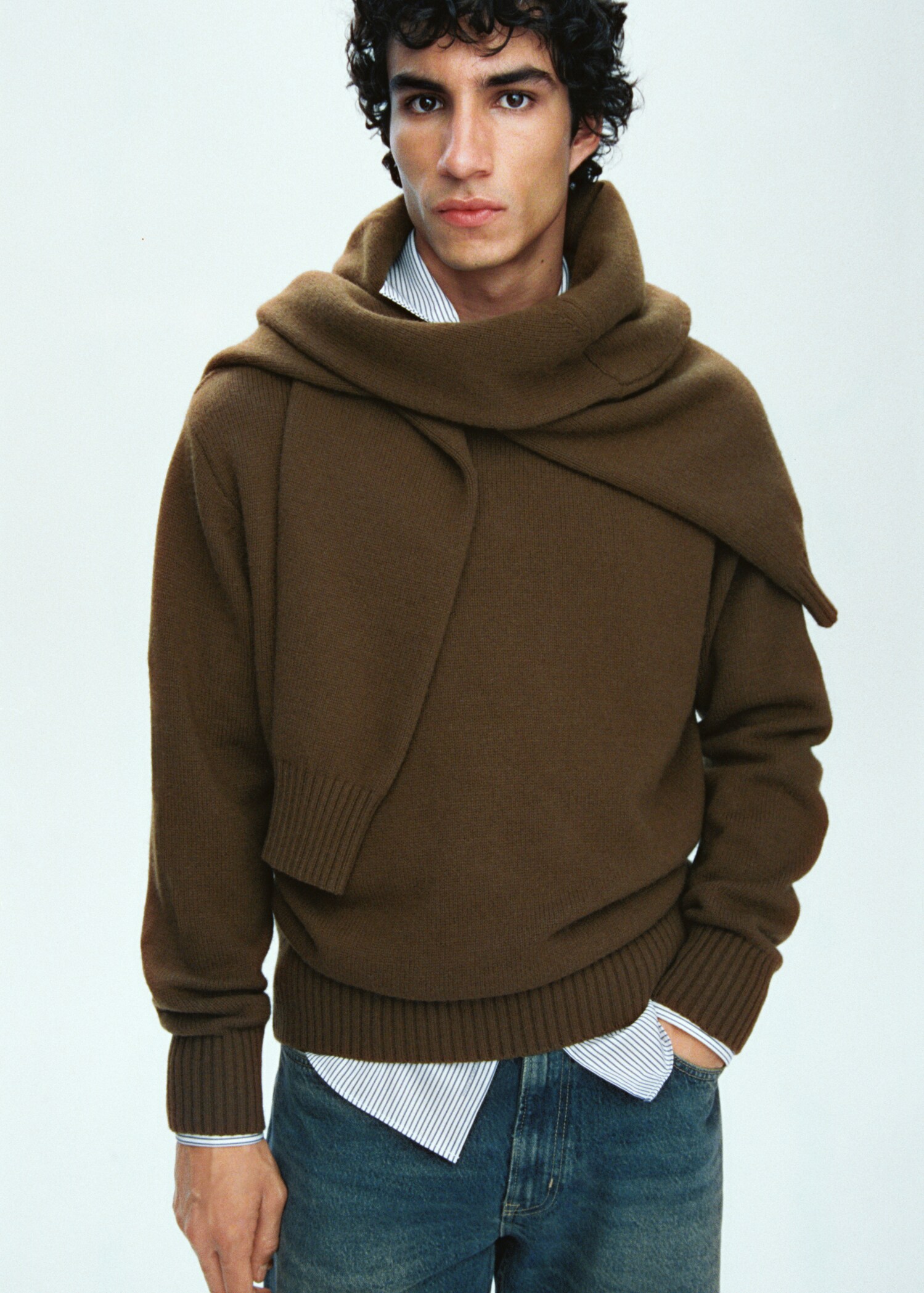 Knitted wool blend sweater - Details of the article 3