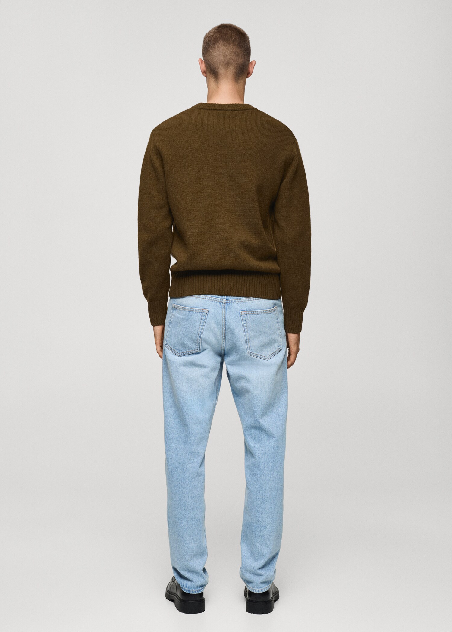 Knitted wool blend sweater - Reverse of the article