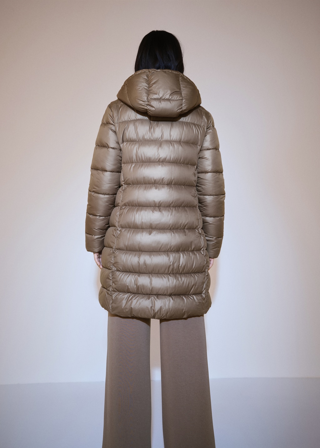 Water repellent quilted coat