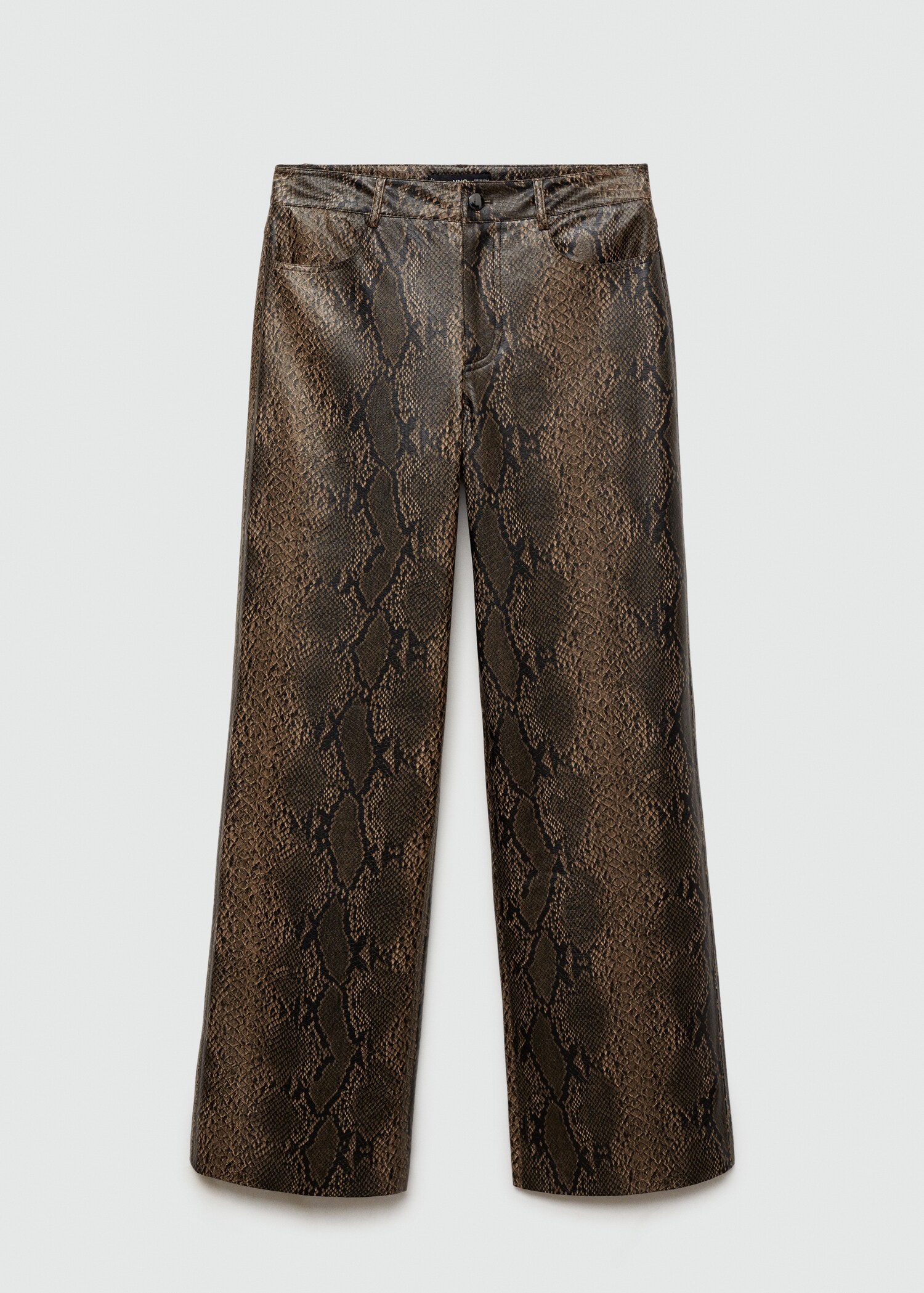 Pantalon simili-cuir imprimé animal - Article sans modèle
