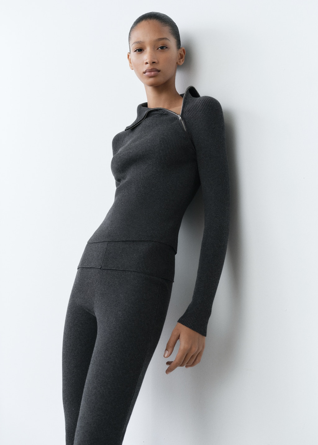 Mango ribbed sweater best sale