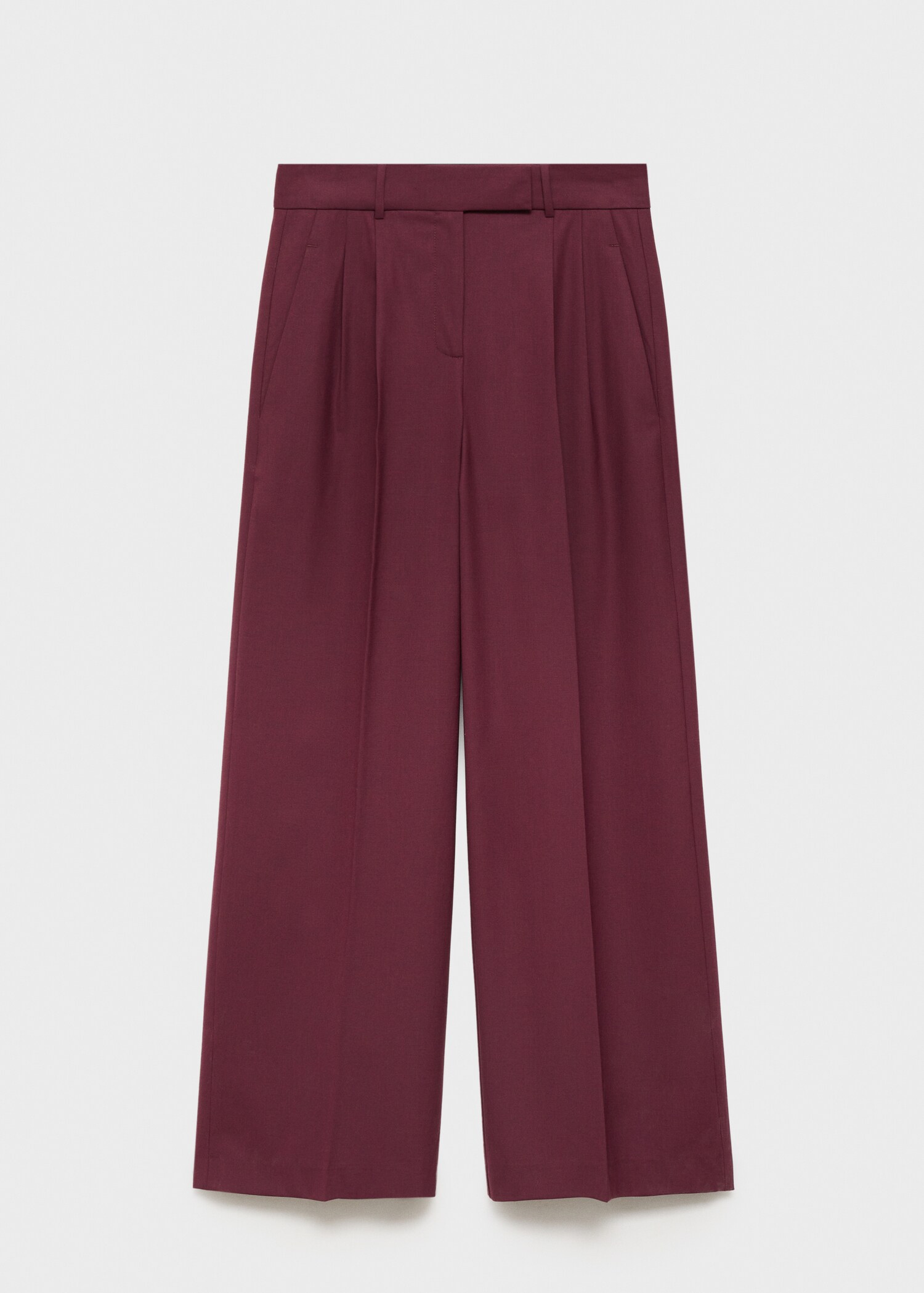 Wideleg pleated wool trousers - Article without model