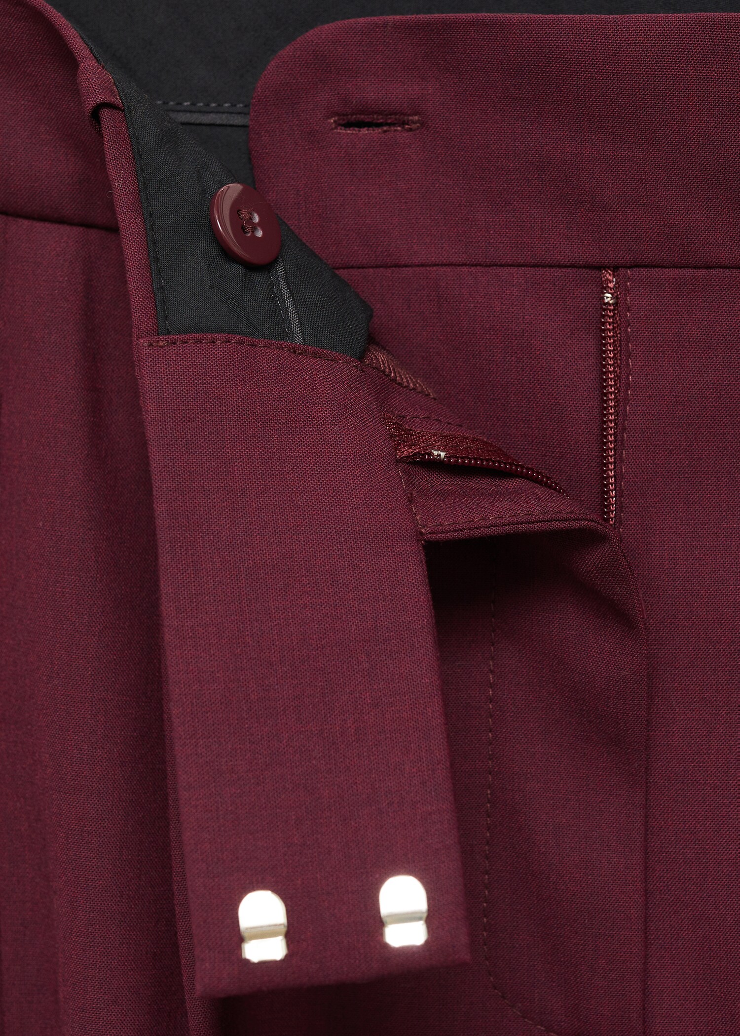 Wideleg pleated wool trousers - Details of the article 0