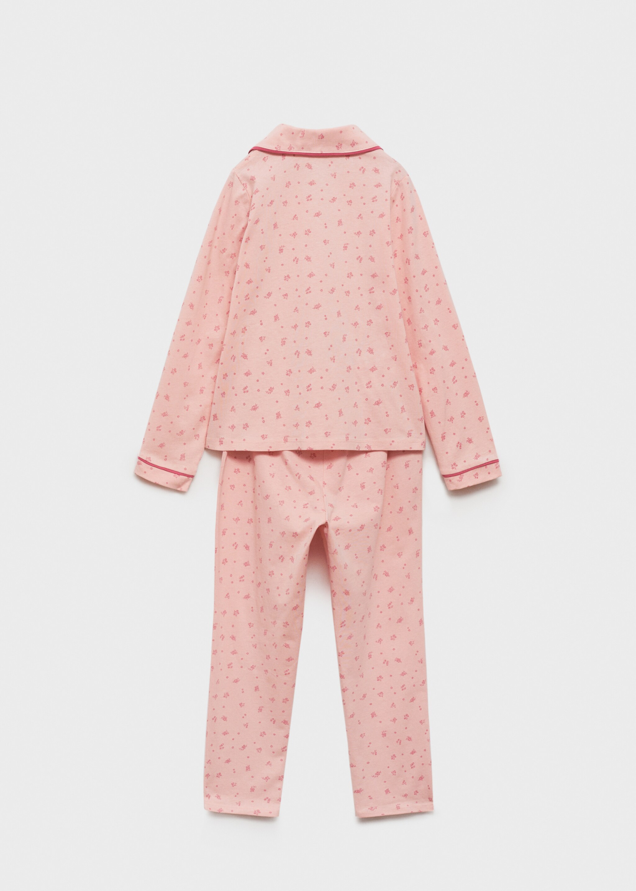 Lång Bomull pyjamas - Artikelns baksida